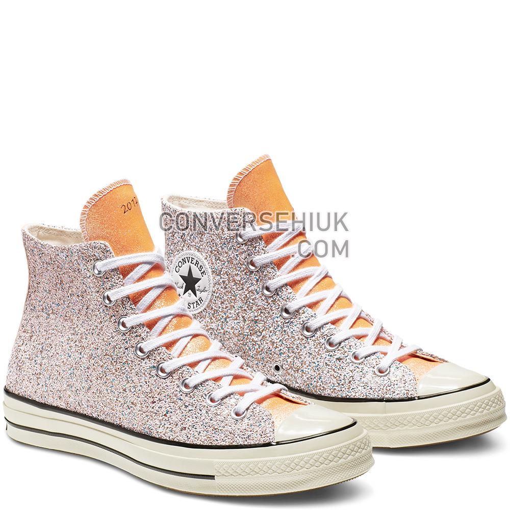 Converse x JW Anderson Chuck 70 Glitter High Top Nasturtium/egret/black 164695C Shoes