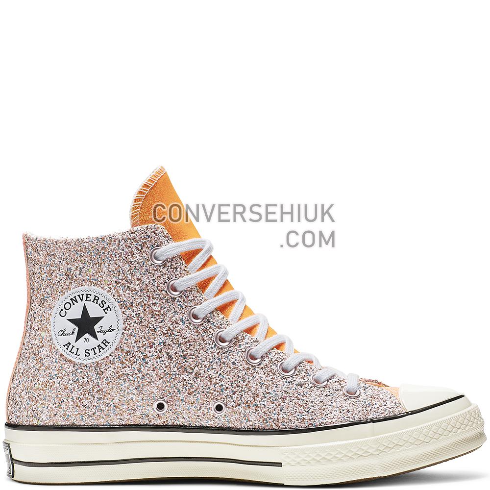 Converse x JW Anderson Chuck 70 Glitter High Top Nasturtium/egret/black 164695C Shoes