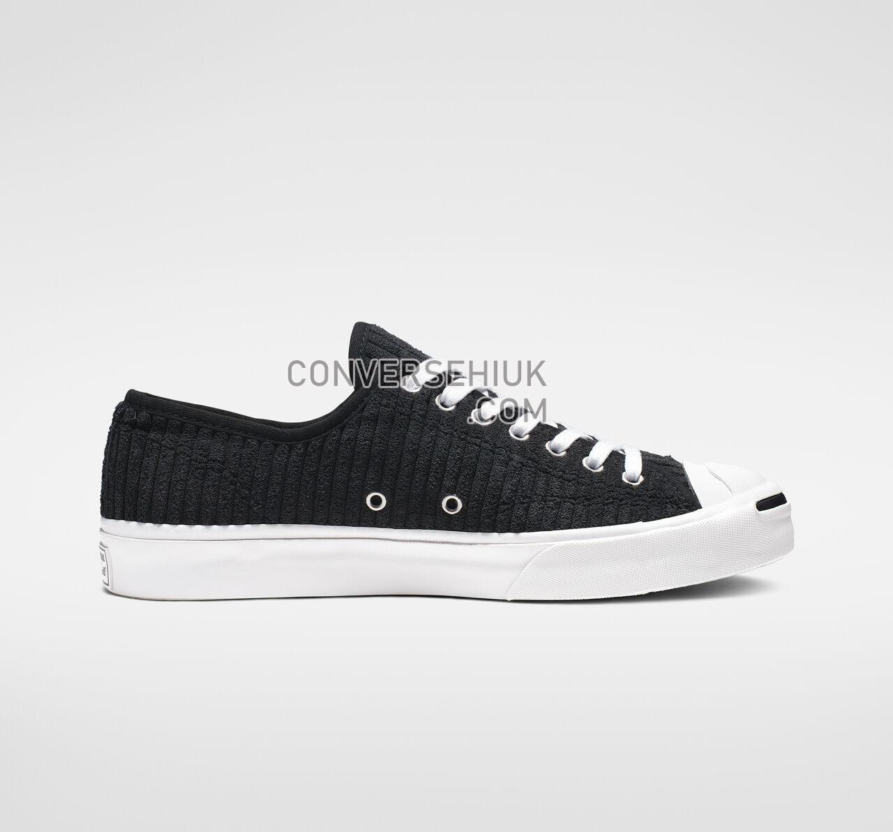 Converse Jack Purcell Wide Wale Cord Low Top Black/White/Black 165139C Shoes