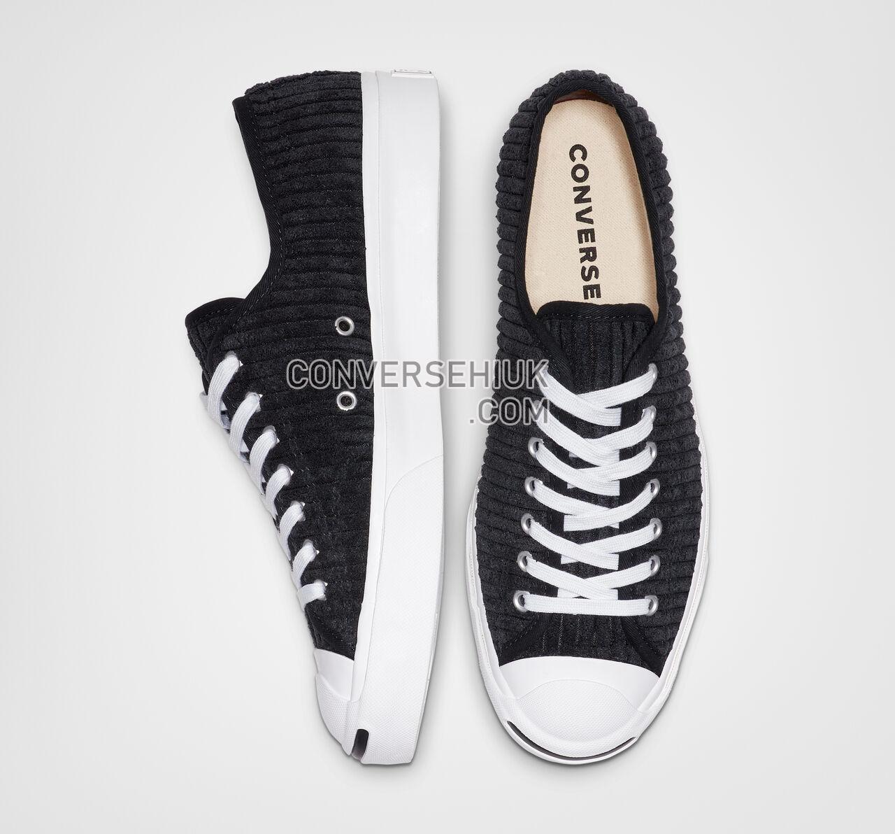 Converse Jack Purcell Wide Wale Cord Low Top Black/White/Black 165139C Shoes