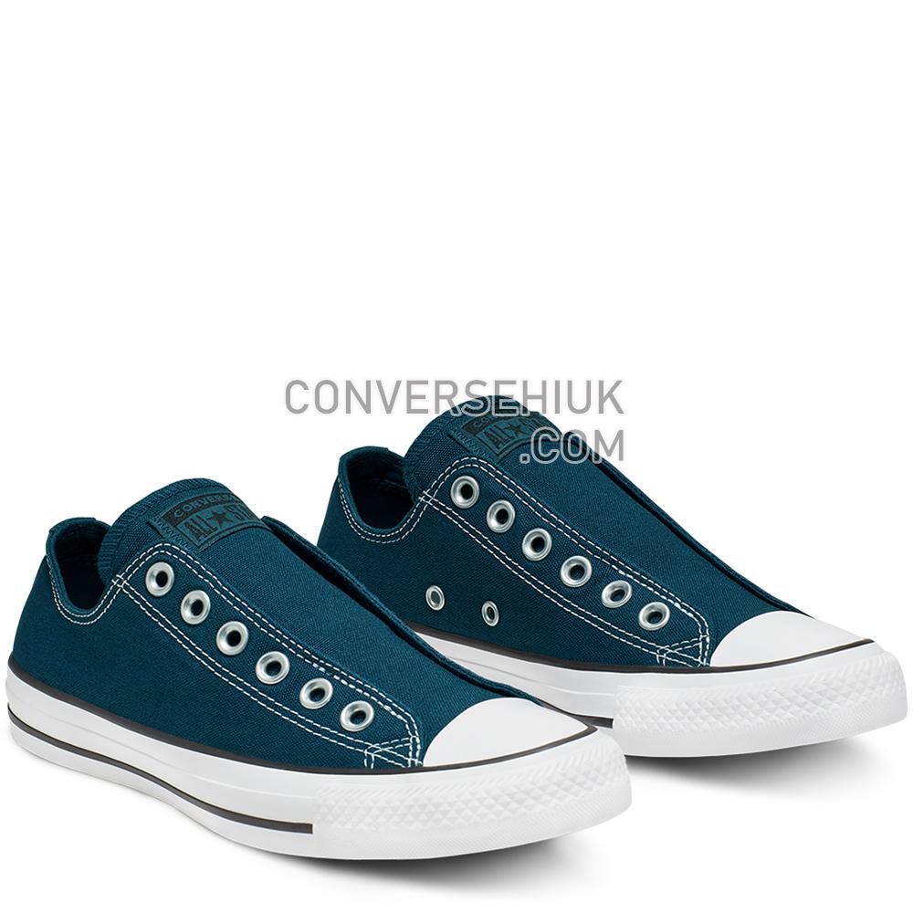 Converse Unisex Mars Raver Slip Chuck Taylor All Star Low Top Midnight Turq/black/white 166146C Shoes