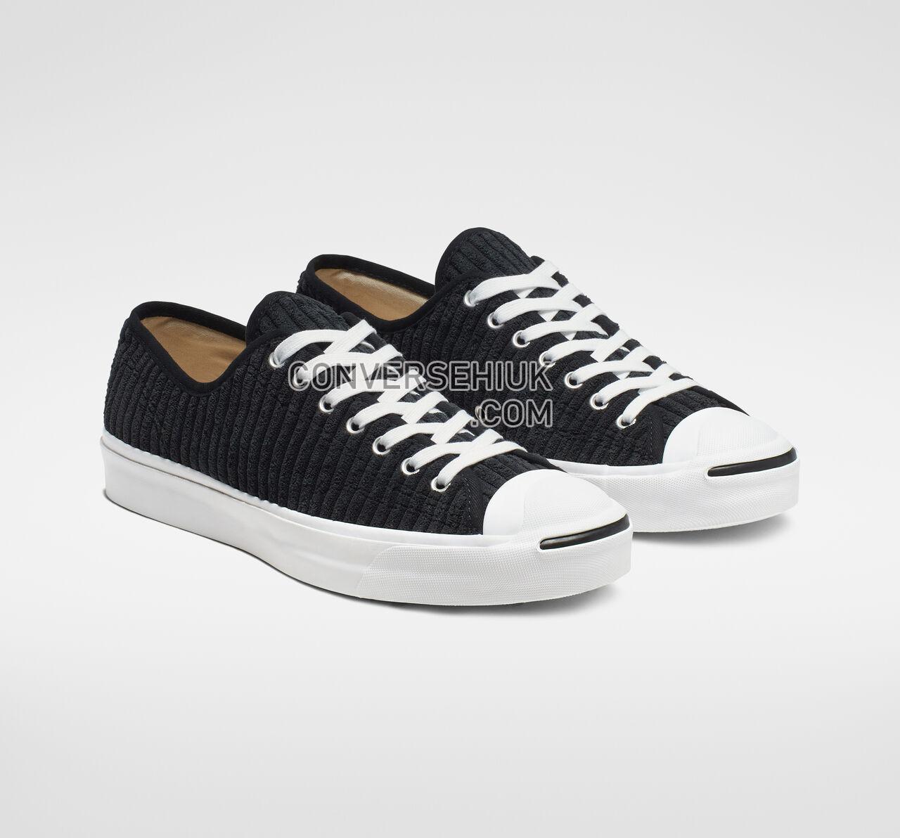 Converse Jack Purcell Wide Wale Cord Low Top Black/White/Black 165139C Shoes