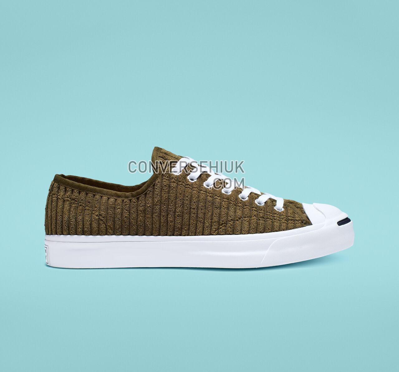 Converse Jack Purcell Wide Wale Cord Low Top Surplus Olive/White/Black 165138C Shoes