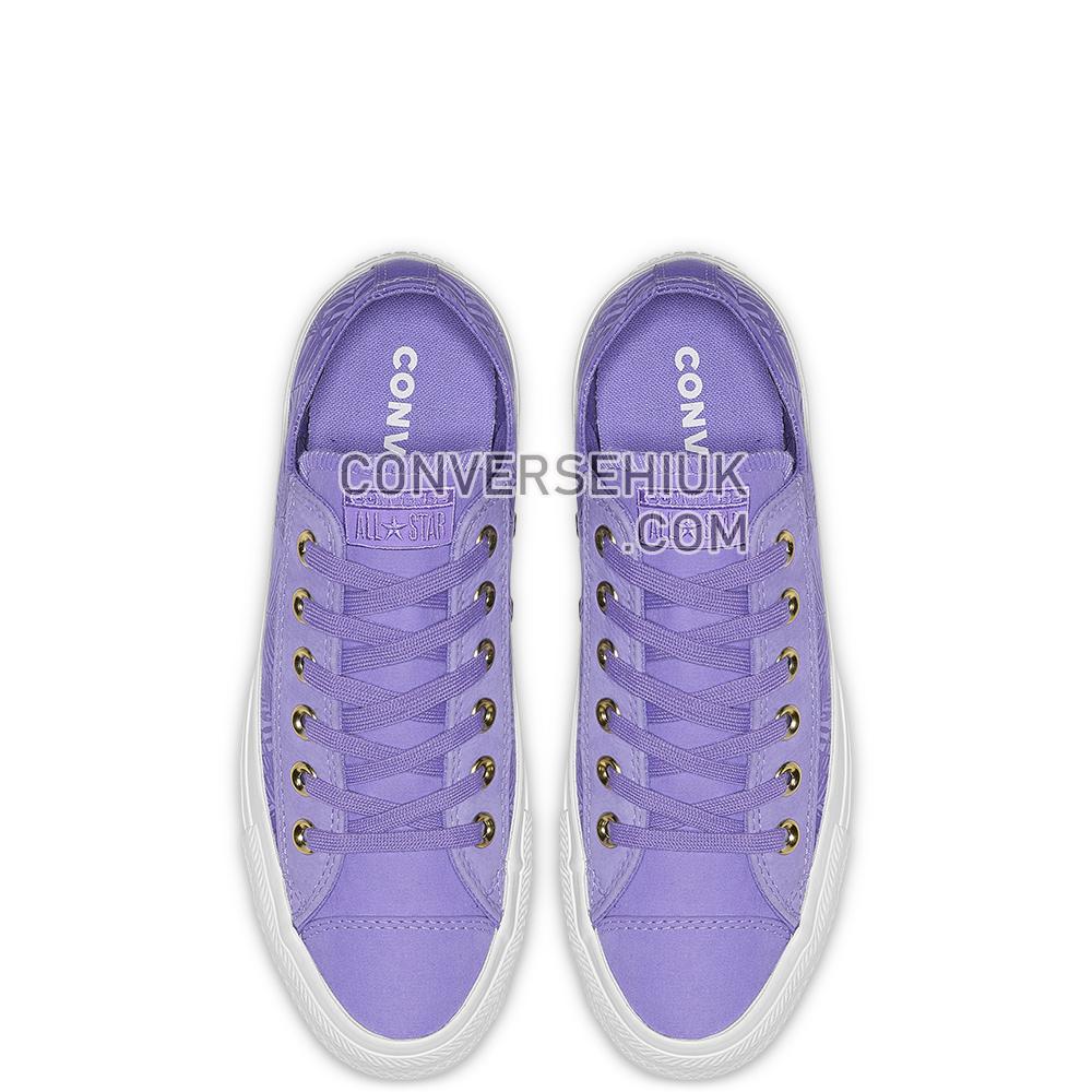 Converse Chuck Taylor All Star Summer Palms Low Top Wild Lilac/antique Brass/white 564114C Shoes