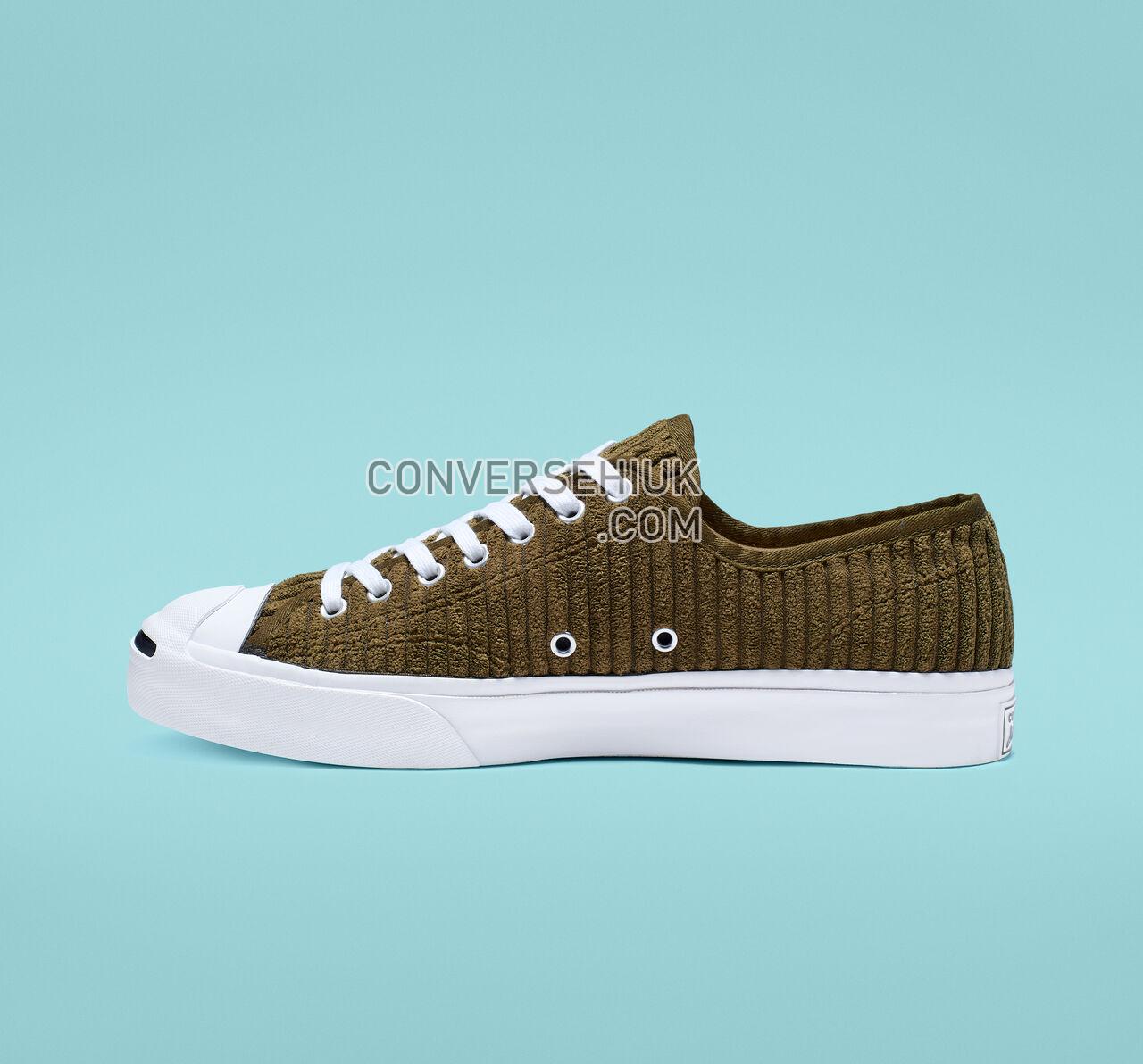 Converse Jack Purcell Wide Wale Cord Low Top Surplus Olive/White/Black 165138C Shoes