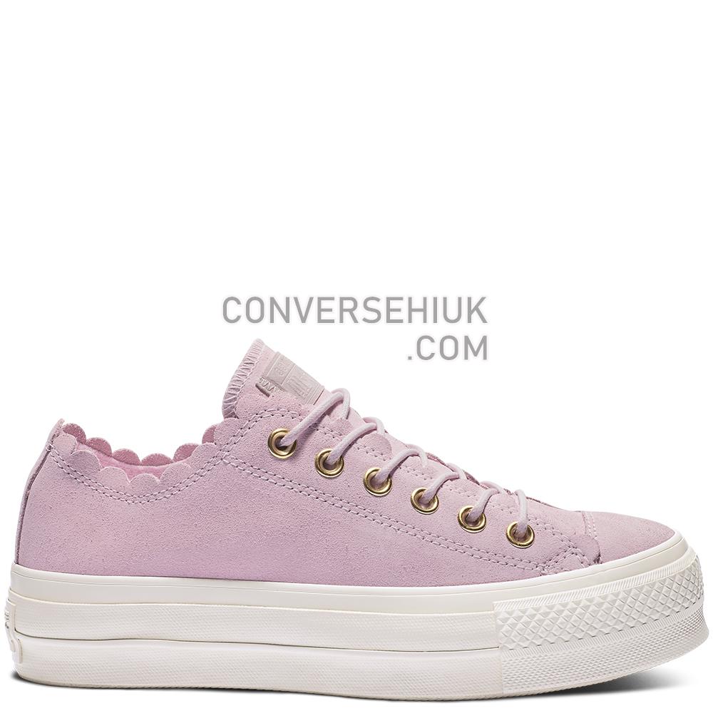 Converse Chuck Taylor All Star Platform Frilly Thrills Low Top Pink Foam/gold/egret 563500C Shoes