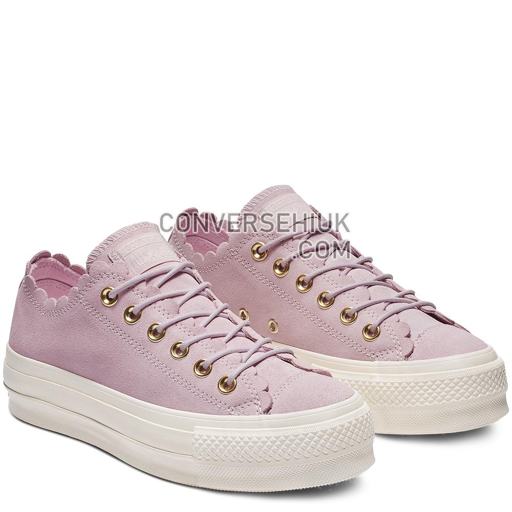 Converse Chuck Taylor All Star Platform Frilly Thrills Low Top Pink Foam/gold/egret 563500C Shoes