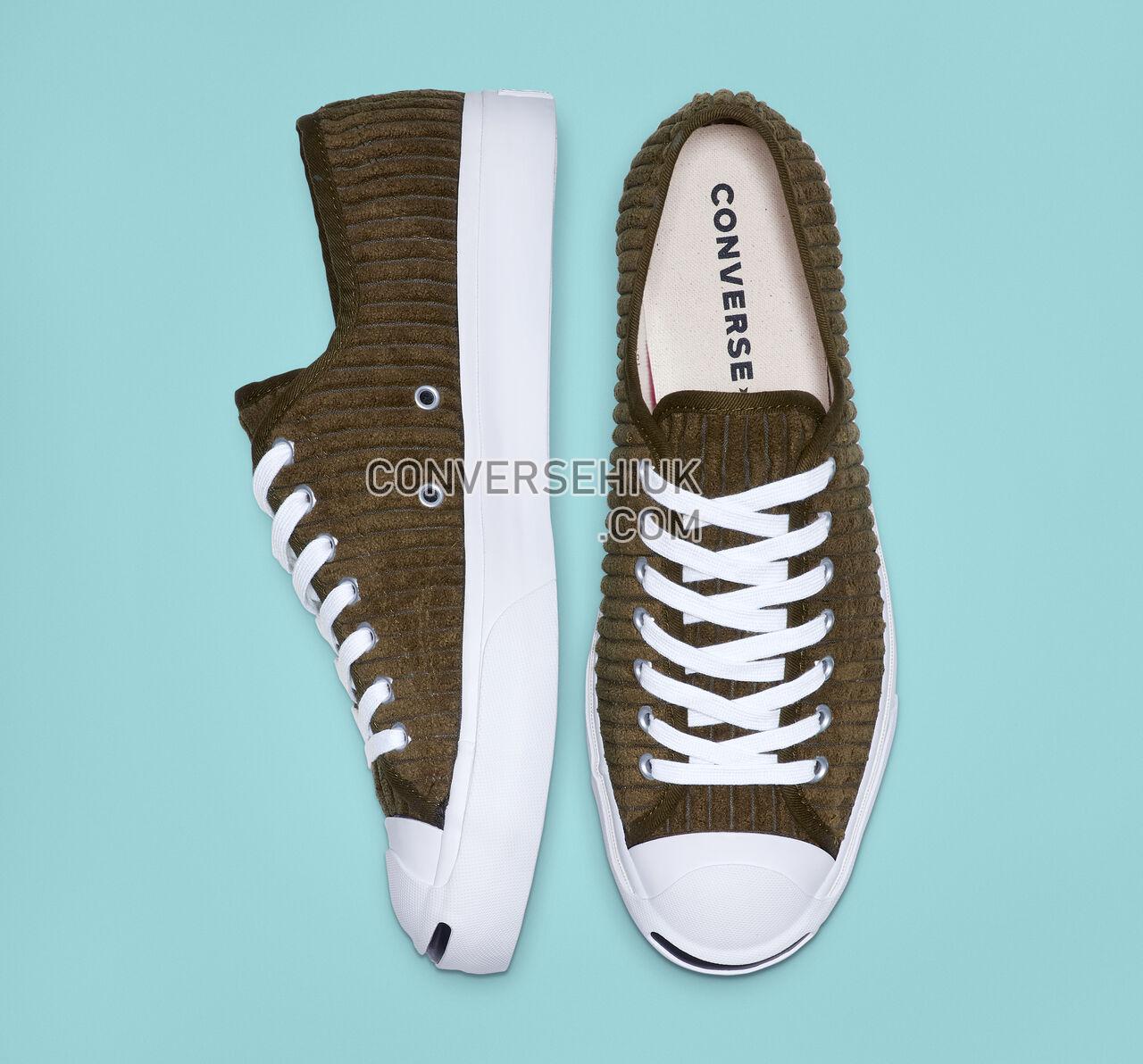 Converse Jack Purcell Wide Wale Cord Low Top Surplus Olive/White/Black 165138C Shoes