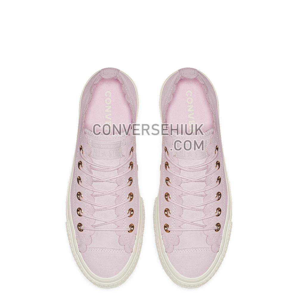 Converse Chuck Taylor All Star Platform Frilly Thrills Low Top Pink Foam/gold/egret 563500C Shoes