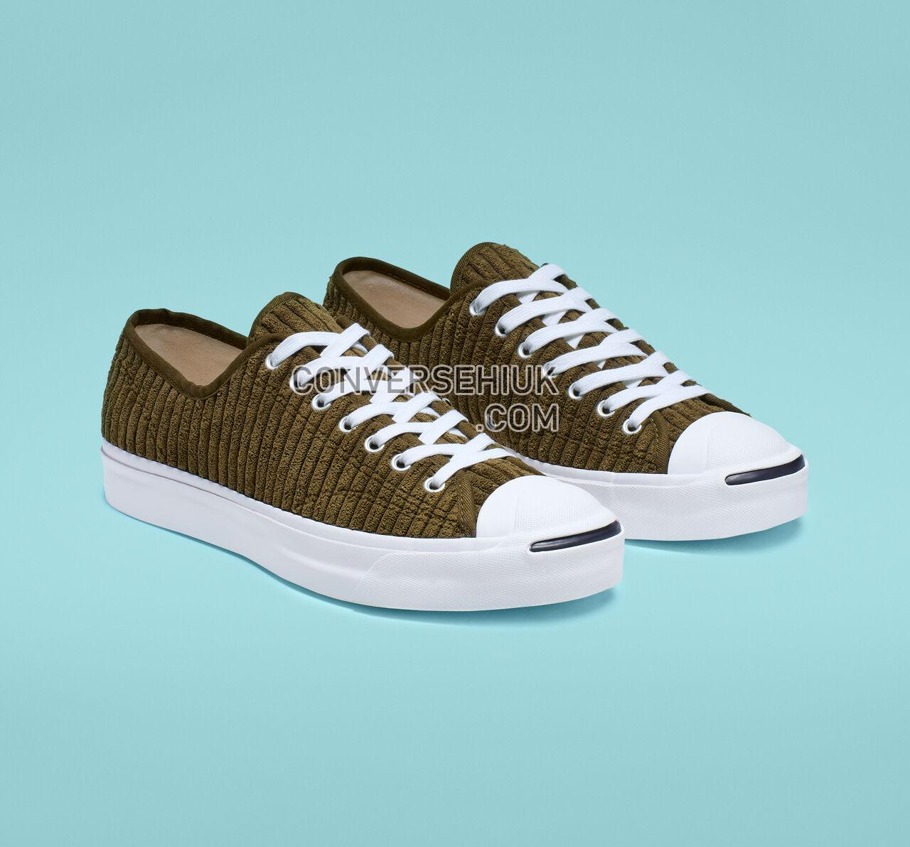 Converse Jack Purcell Wide Wale Cord Low Top Surplus Olive/White/Black 165138C Shoes