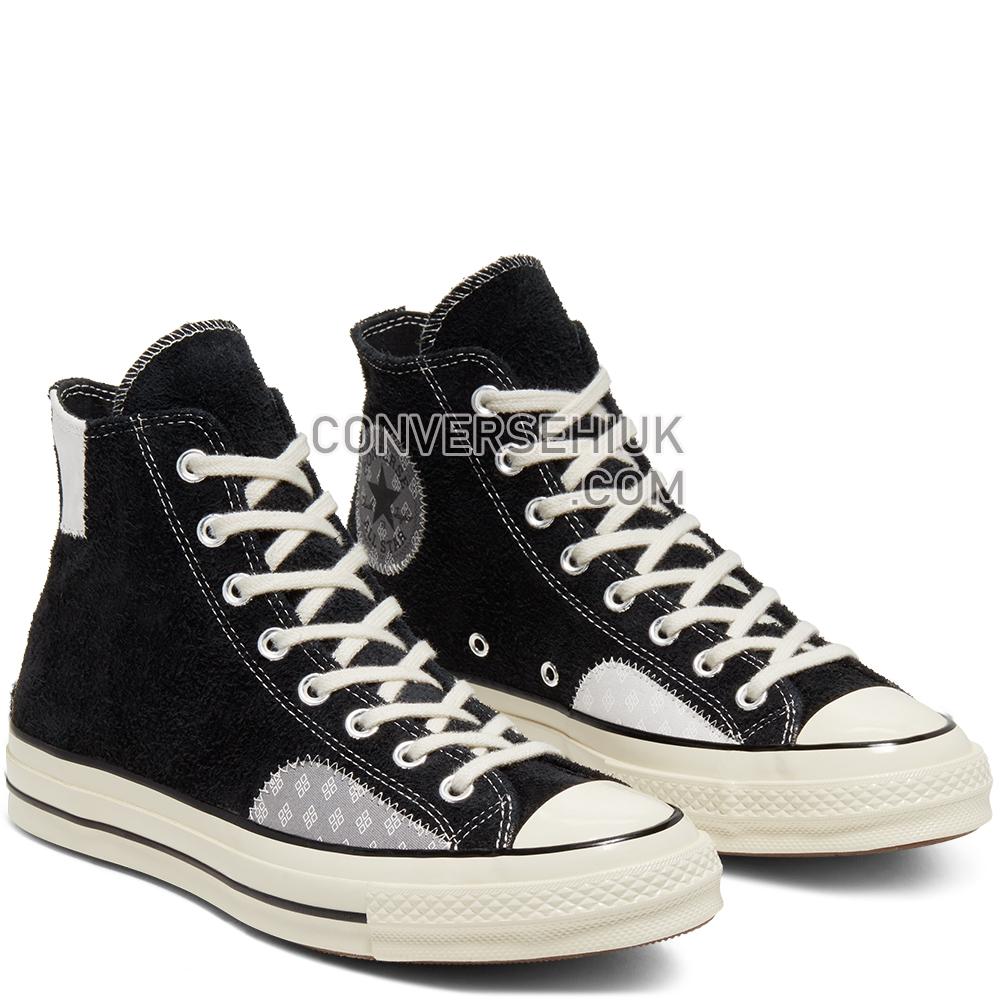 Converse CHUCK 70 HI PHOTON DUST/RUSH BLUE Black/mouse/egret 166855C Shoes