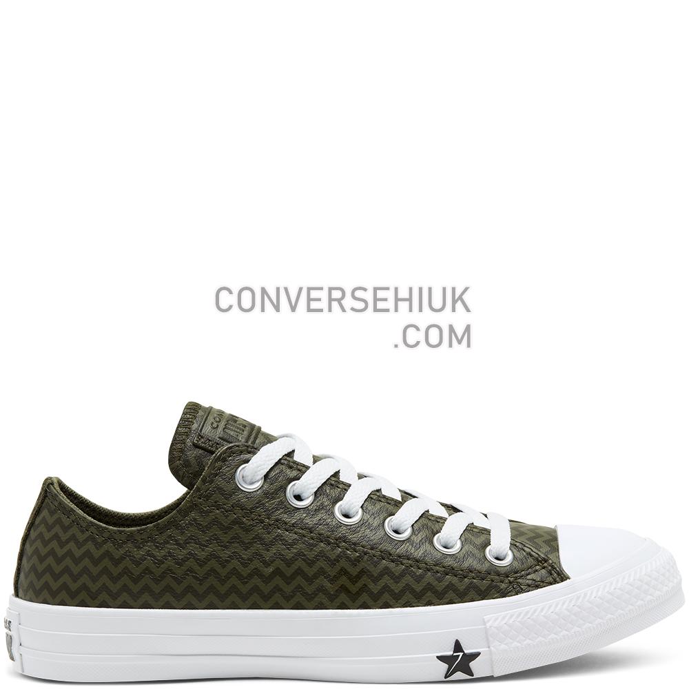 Converse Leather Chevron Chuck Taylor All Star Utility Green/field Surplus 566131C Shoes