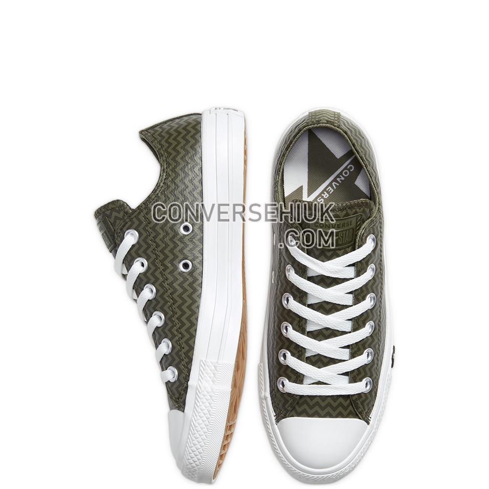 Converse Leather Chevron Chuck Taylor All Star Utility Green/field Surplus 566131C Shoes