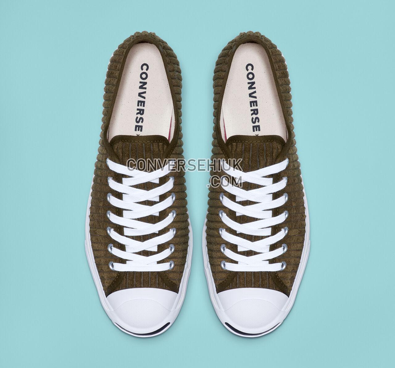 Converse Jack Purcell Wide Wale Cord Low Top Surplus Olive/White/Black 165138C Shoes