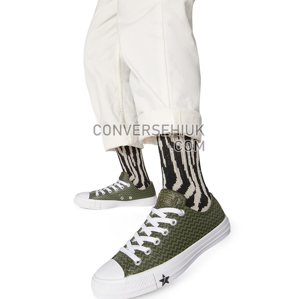 Converse Leather Chevron Chuck Taylor All Star Utility Green/field Surplus 566131C Shoes