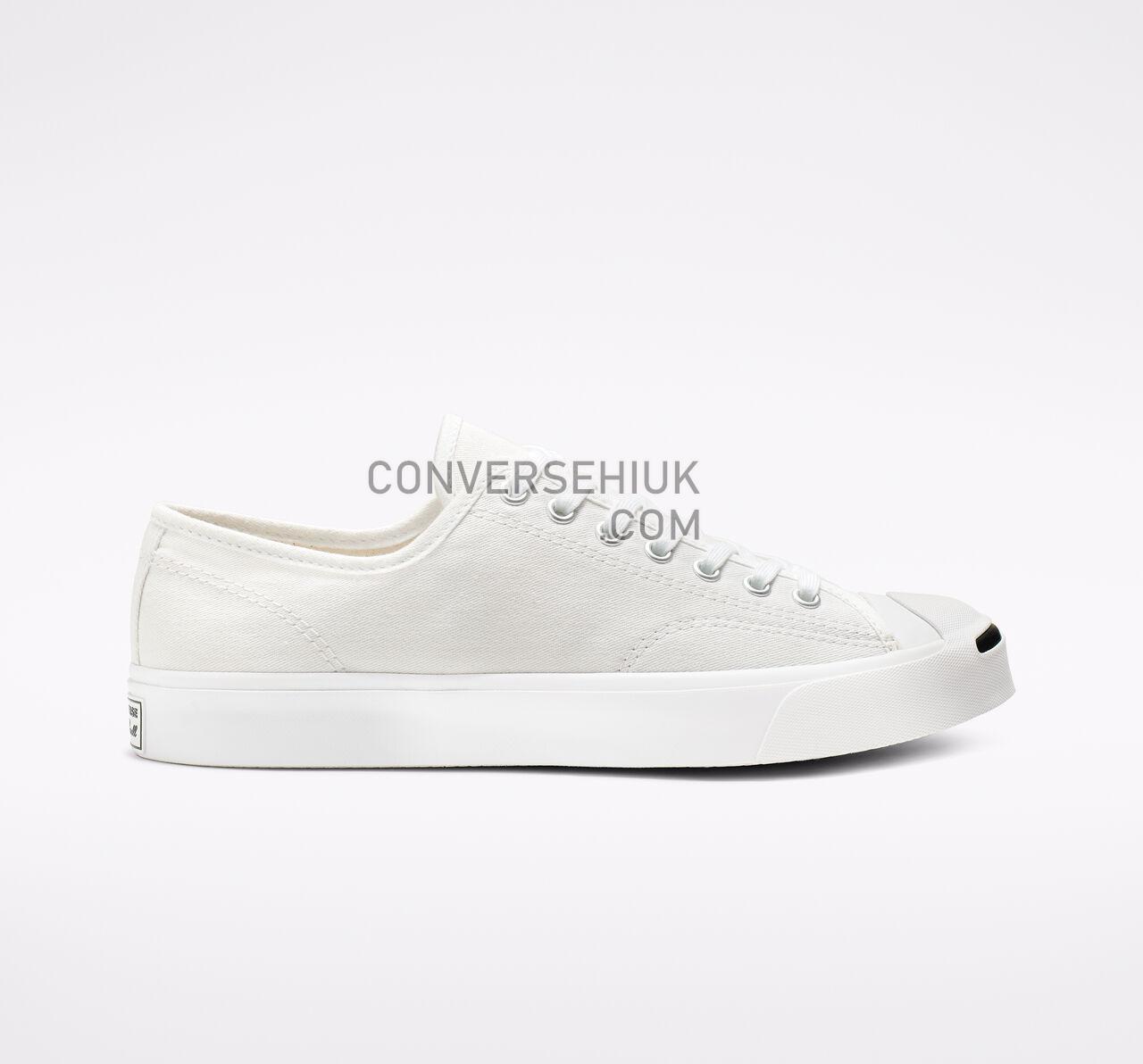 Converse Jack Purcell Canvas Low Top White/White/Black 164057C Shoes