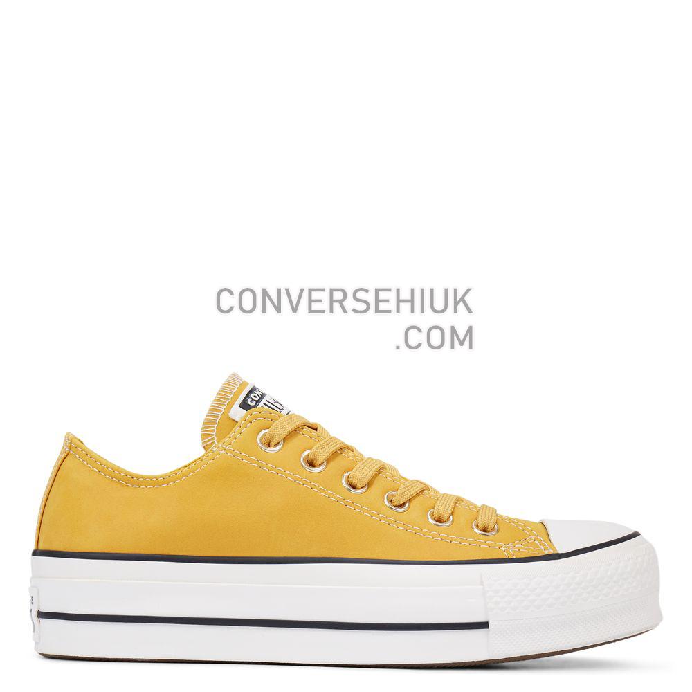 Converse Chuck Taylor All Star Platform Nubuck Low Top Gold Dart/vintage White/black 565856C Shoes