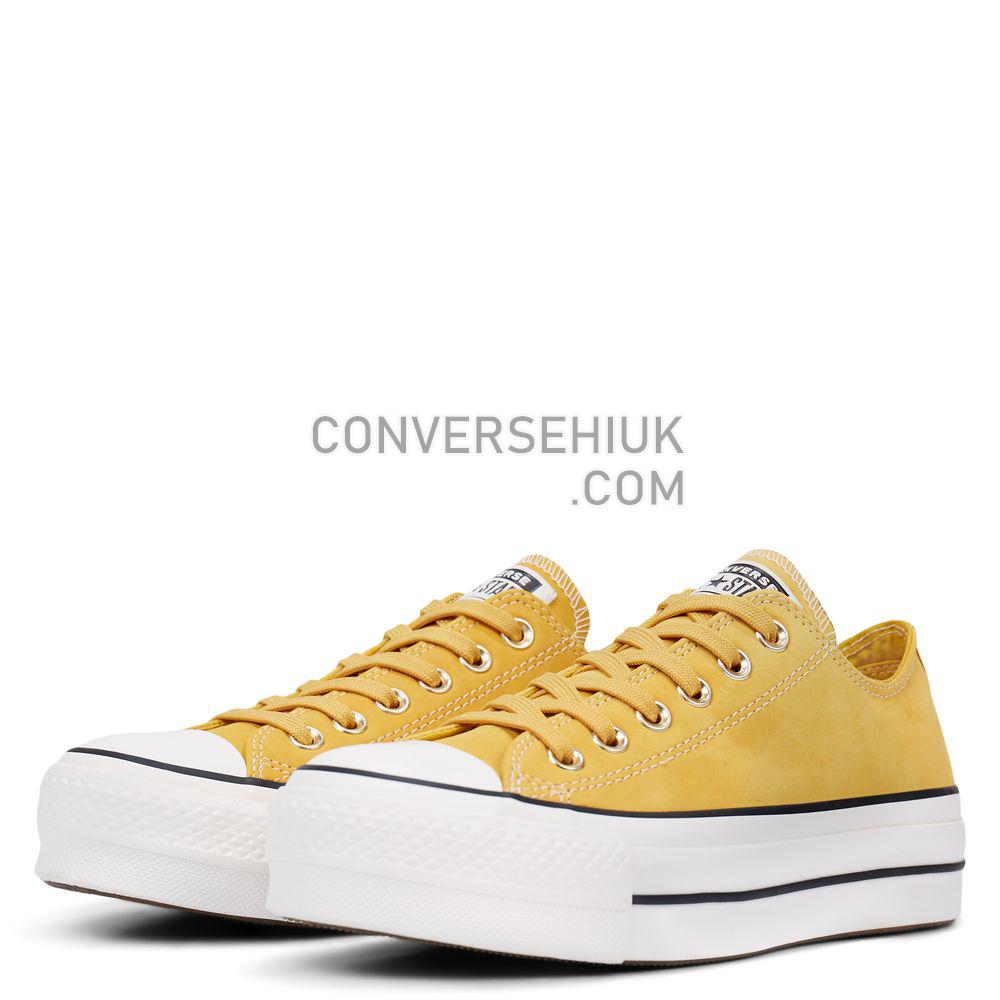 Converse Chuck Taylor All Star Platform Nubuck Low Top Gold Dart/vintage White/black 565856C Shoes