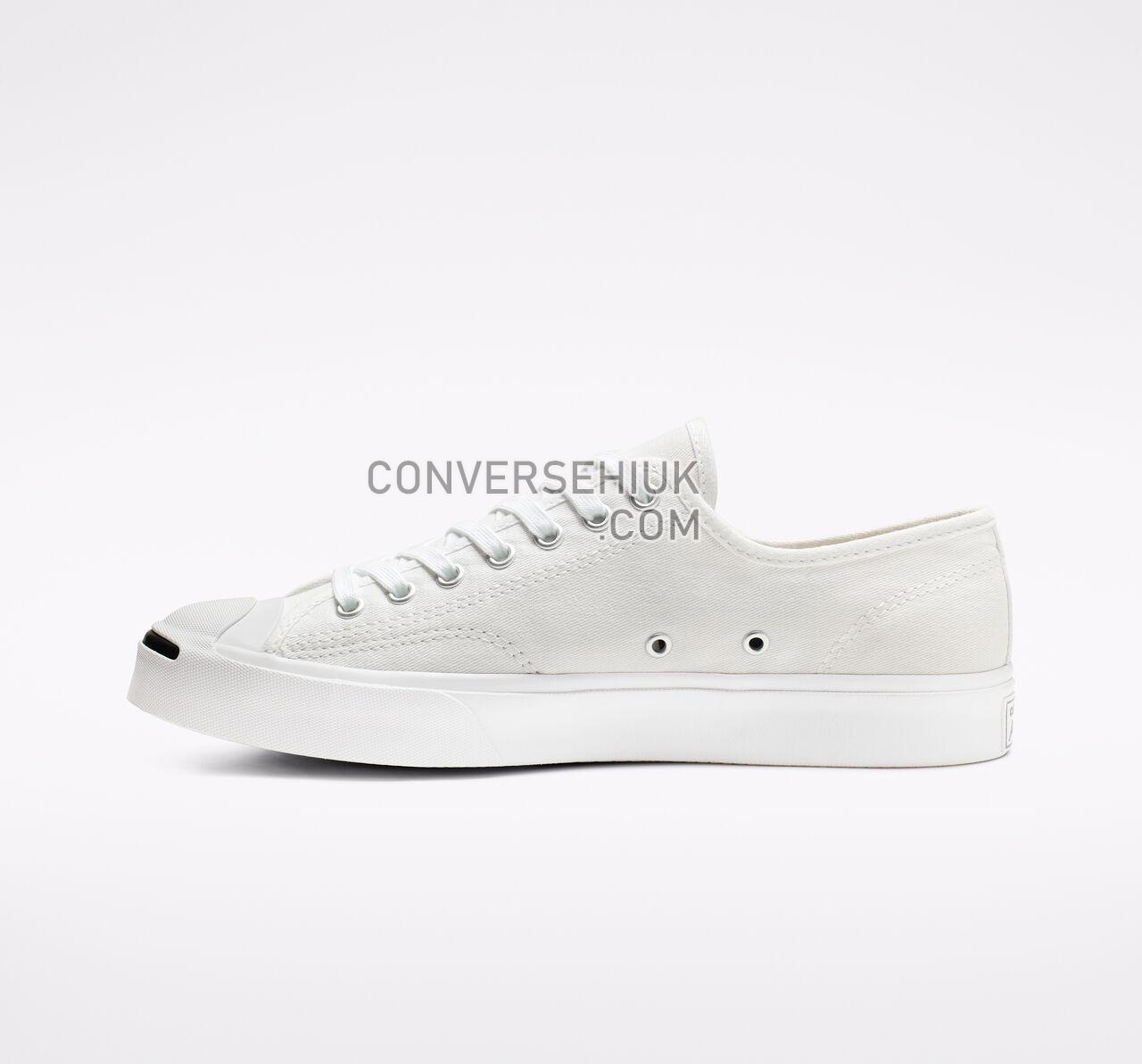 Converse Jack Purcell Canvas Low Top White/White/Black 164057C Shoes