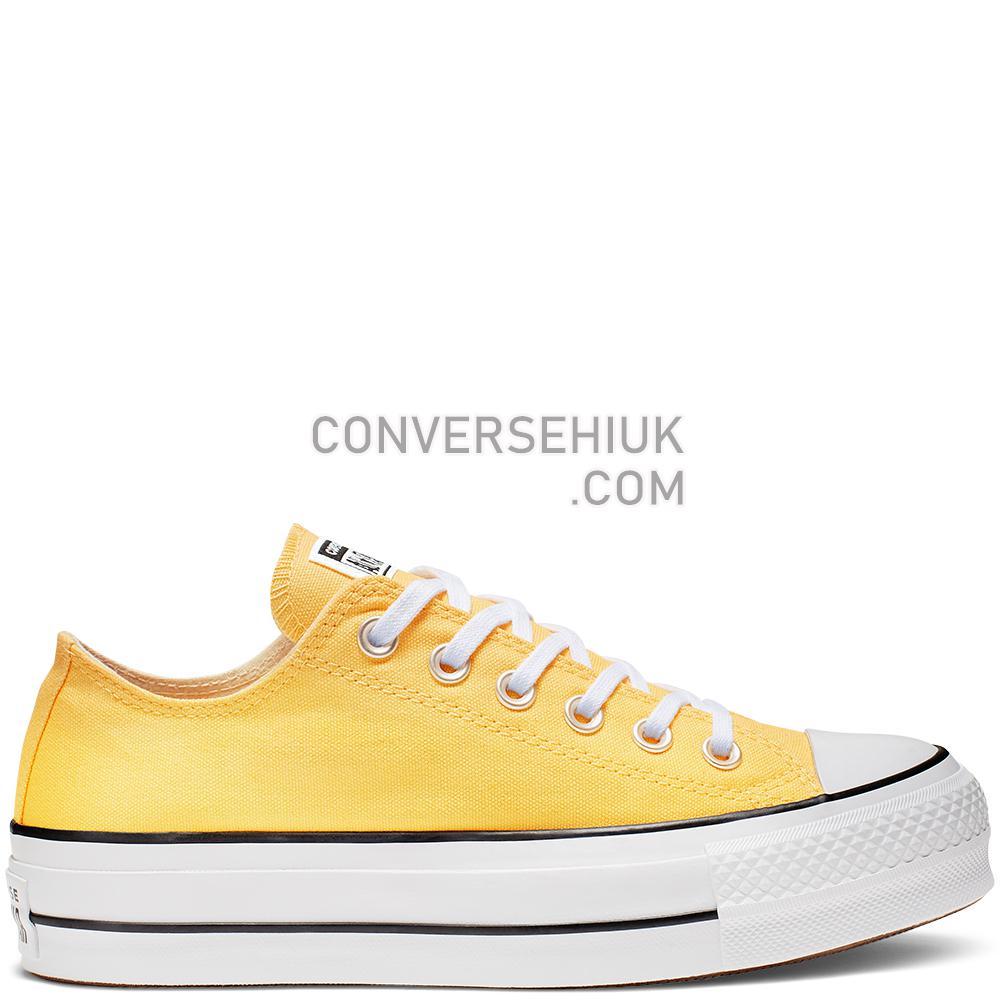 Converse Chuck Taylor All Star Lift Low-Top Butter Yellow/black/white 564385C Shoes