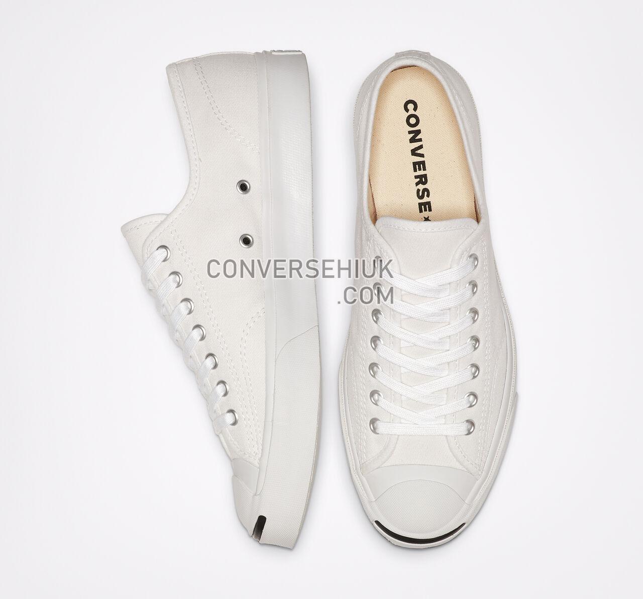 Converse Jack Purcell Canvas Low Top White/White/Black 164057C Shoes