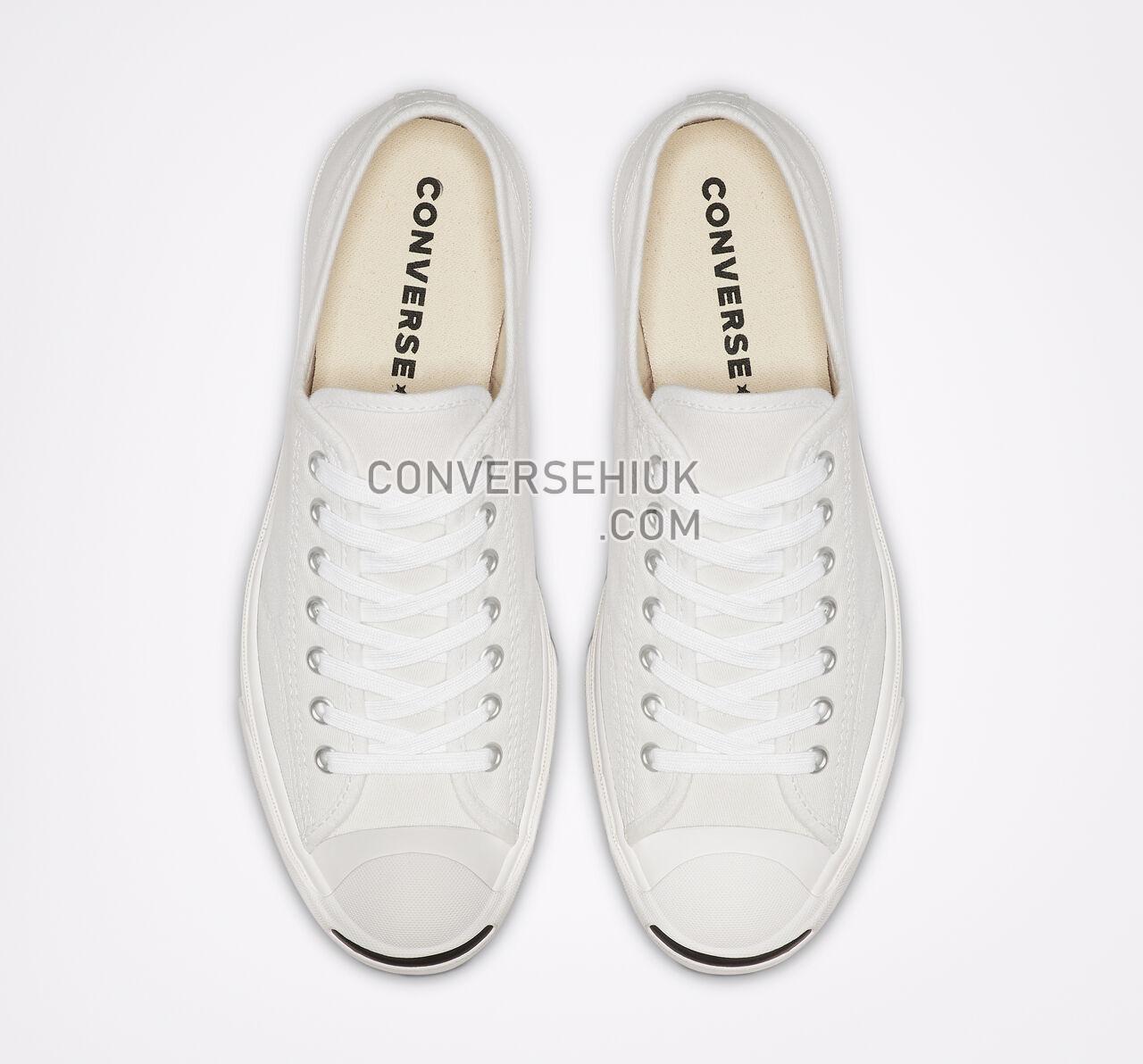 Converse Jack Purcell Canvas Low Top White/White/Black 164057C Shoes