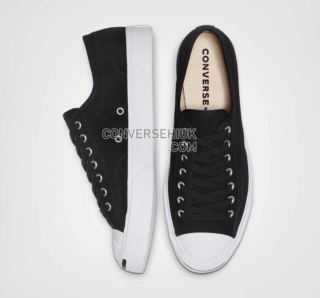 Converse Jack Purcell Canvas Low Top Black/White/Black 164056C Shoes