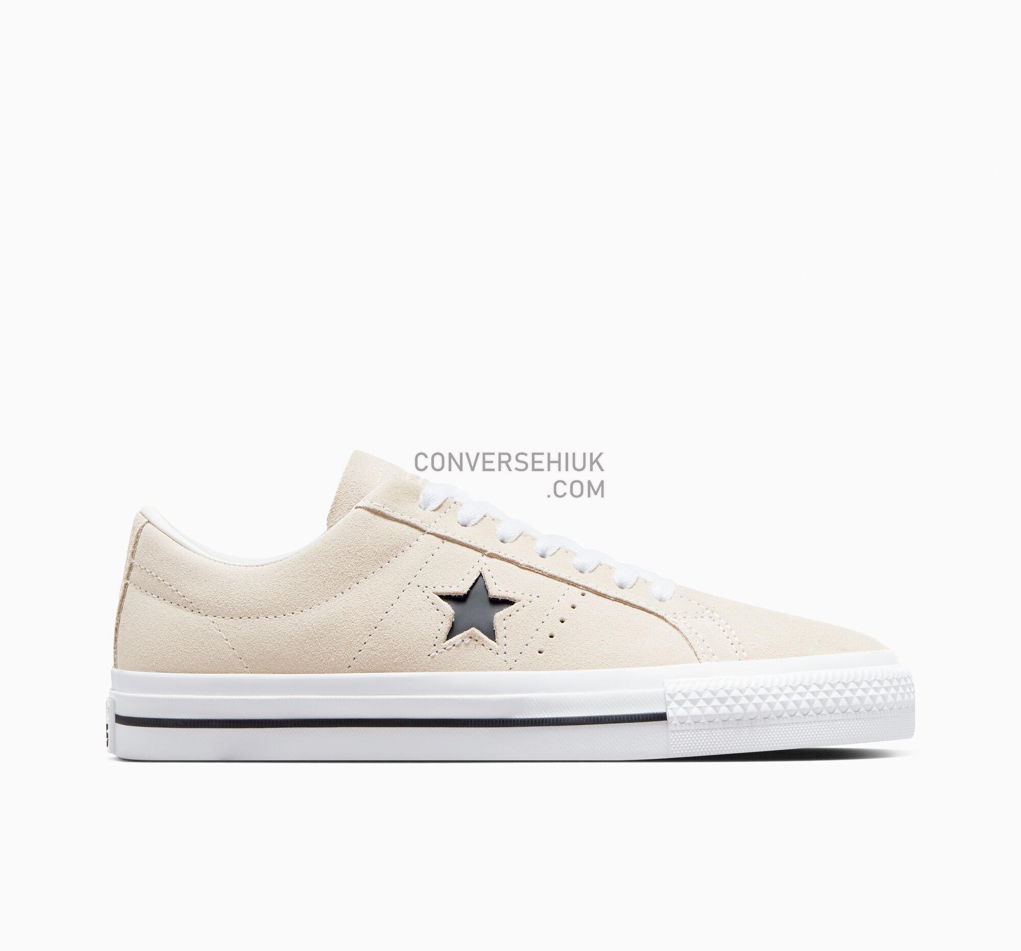 Converse CONS One Star Pro Suede Egret/White/Black 172950C Shoes