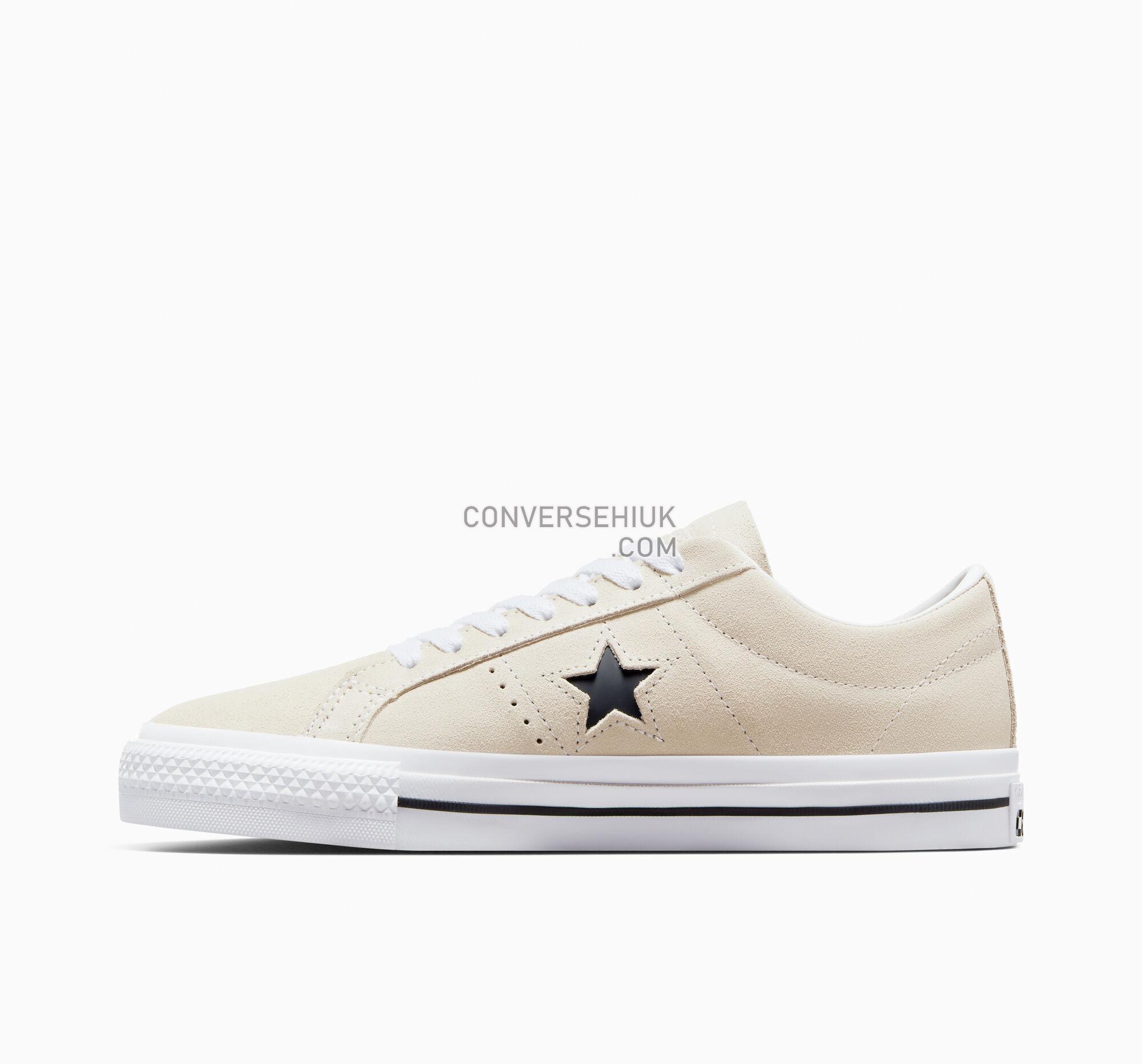 Converse CONS One Star Pro Suede Egret/White/Black 172950C Shoes