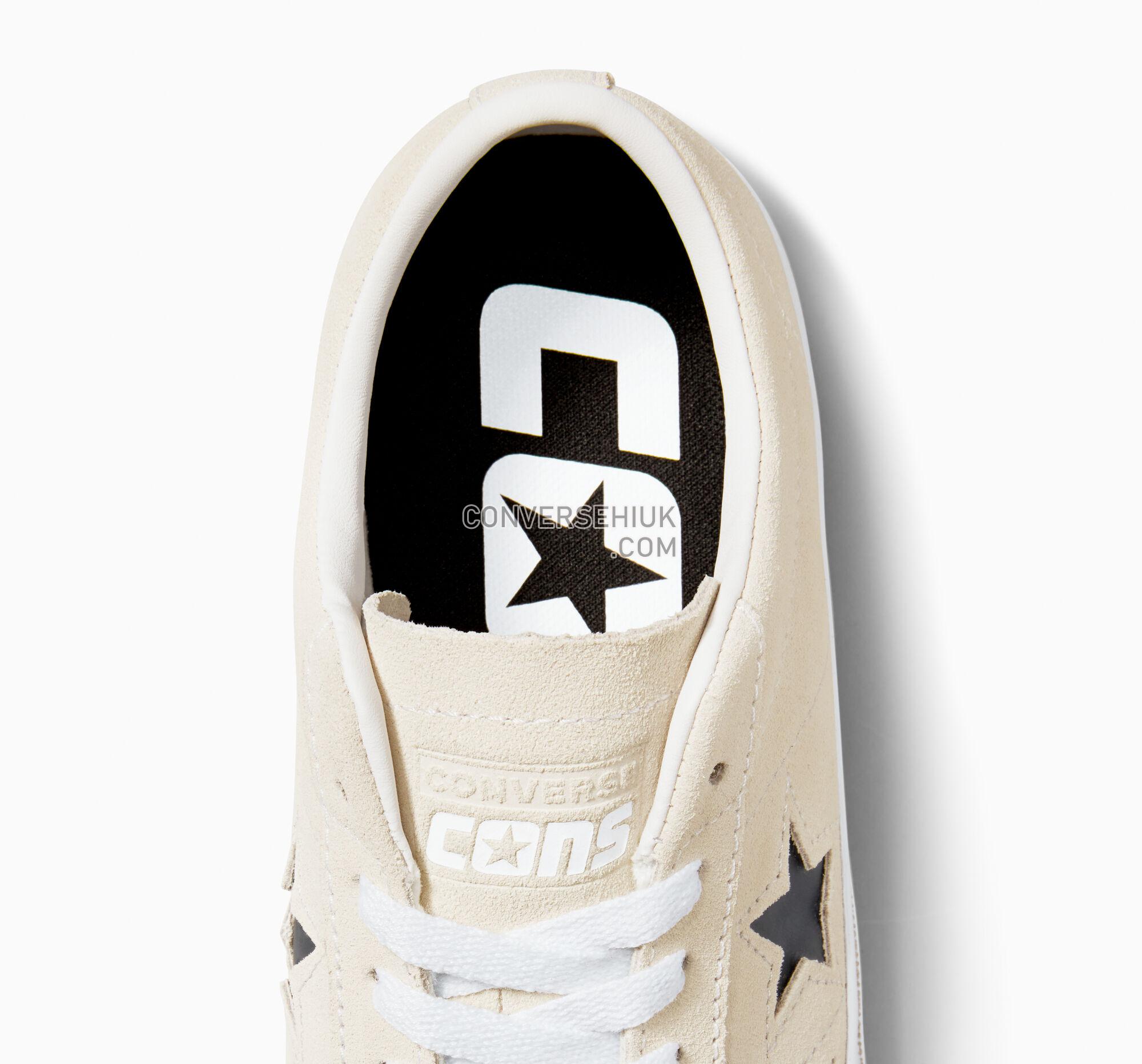 Converse CONS One Star Pro Suede Egret/White/Black 172950C Shoes