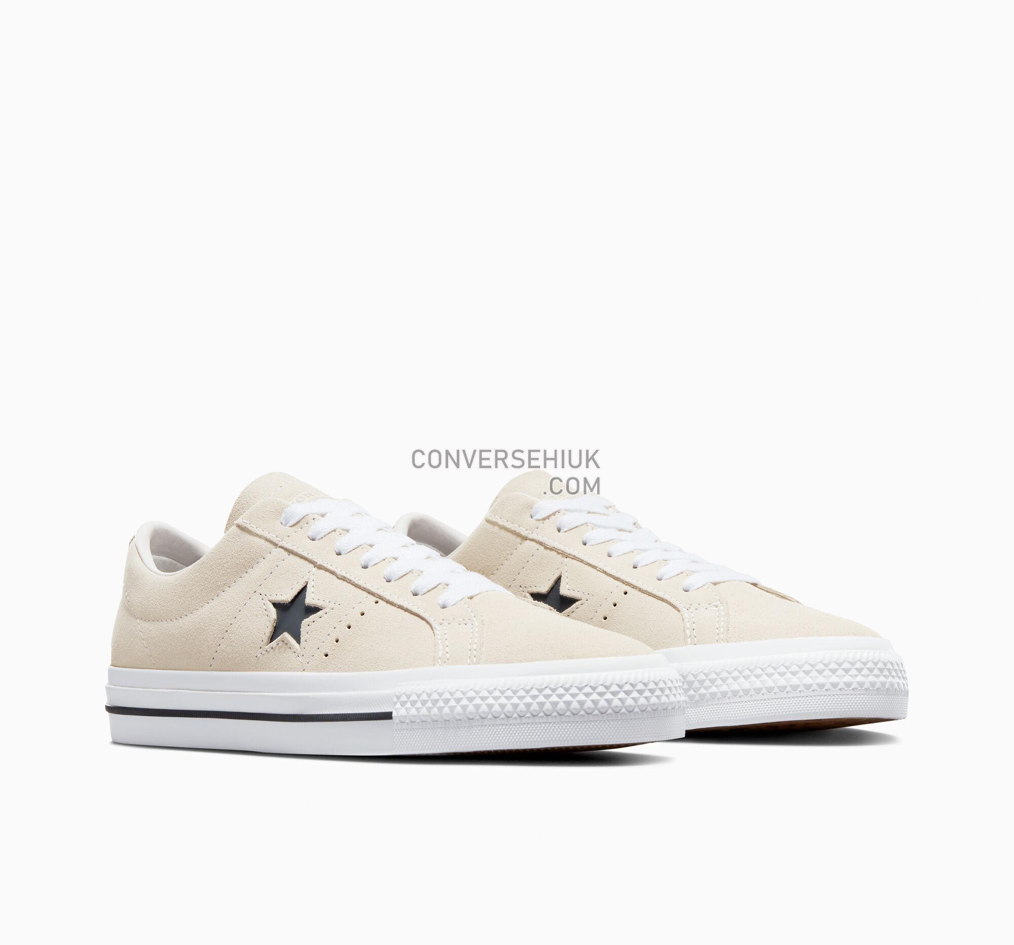 Converse CONS One Star Pro Suede Egret/White/Black 172950C Shoes