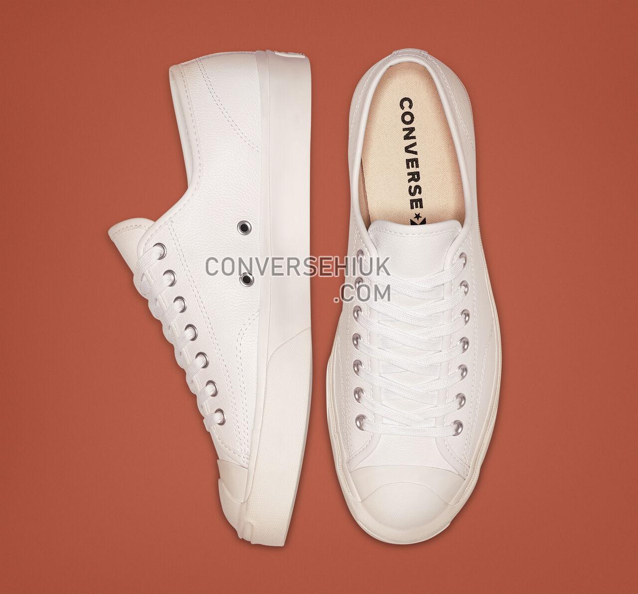 Converse Jack Purcell Leather Low Top White/White/White 164225C Shoes