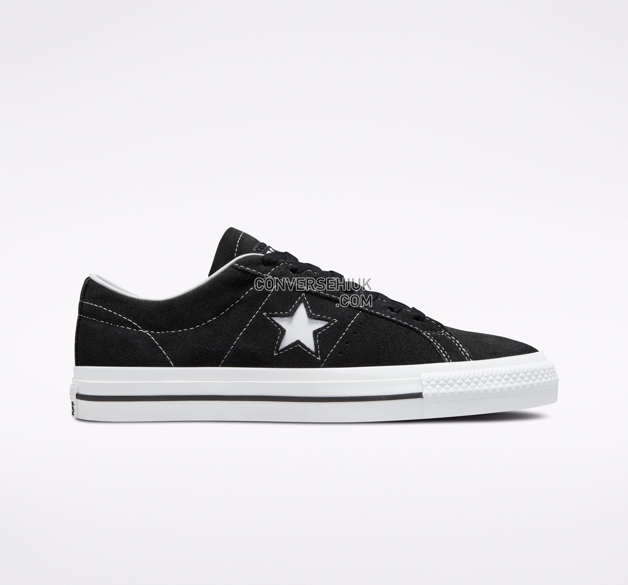 Converse CONS One Star Pro Suede Black/Black/White 171327C Shoes