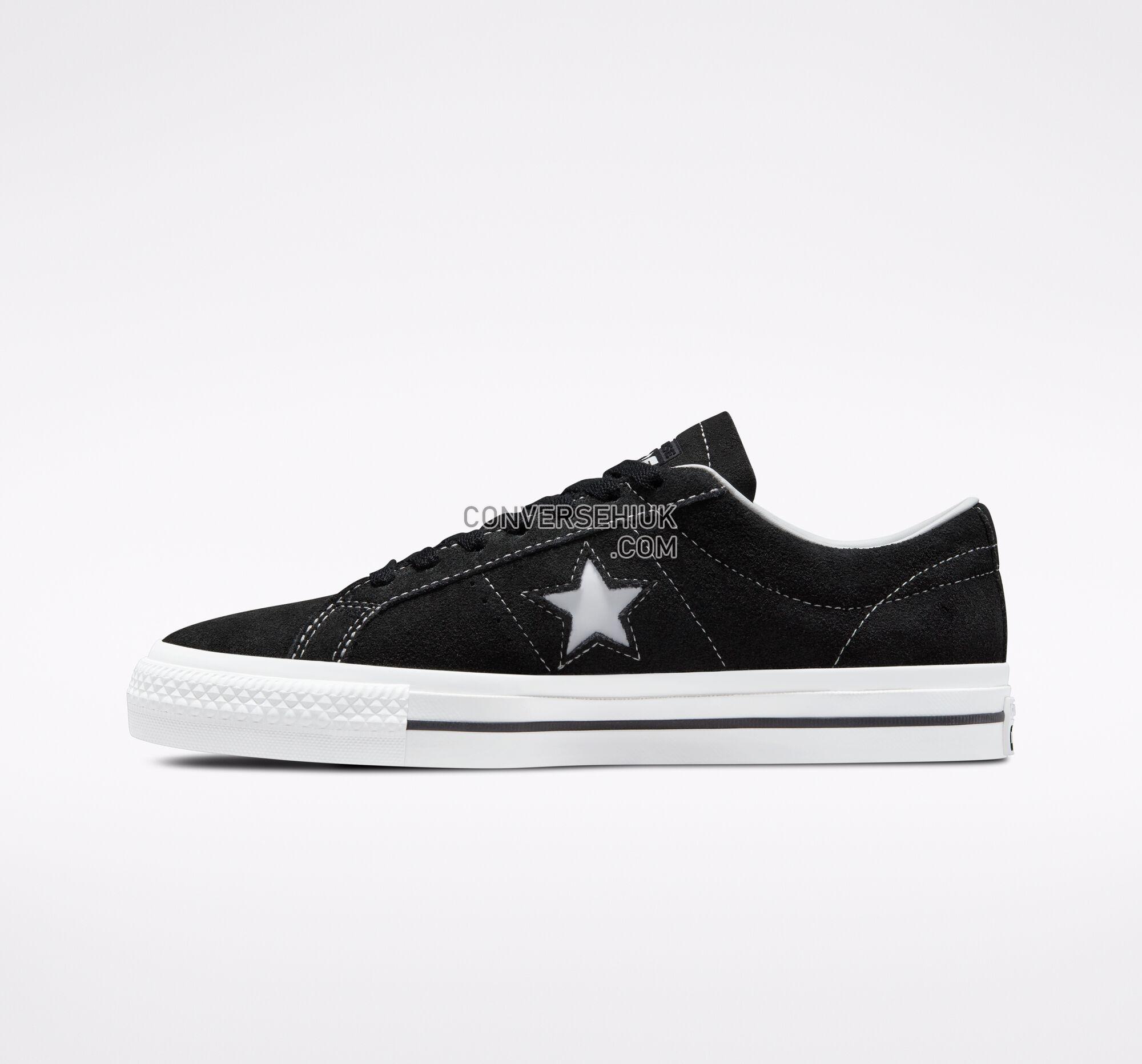 Converse CONS One Star Pro Suede Black/Black/White 171327C Shoes