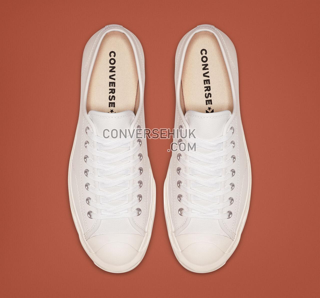 Converse Jack Purcell Leather Low Top White/White/White 164225C Shoes