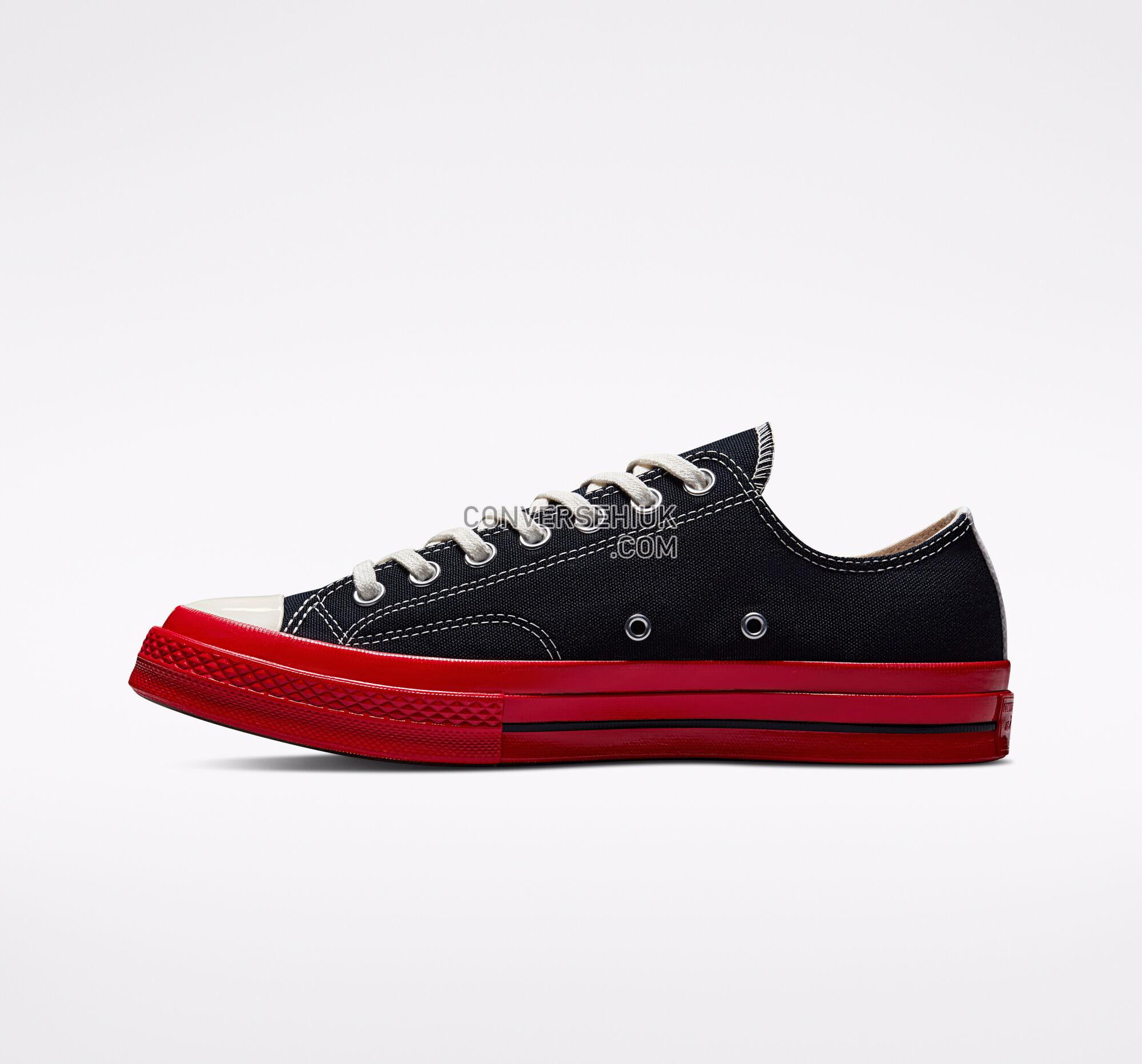 Converse x Comme des Gar ccedilons PLAY Chuck 70 Black/Red/Egret A01795C Shoes