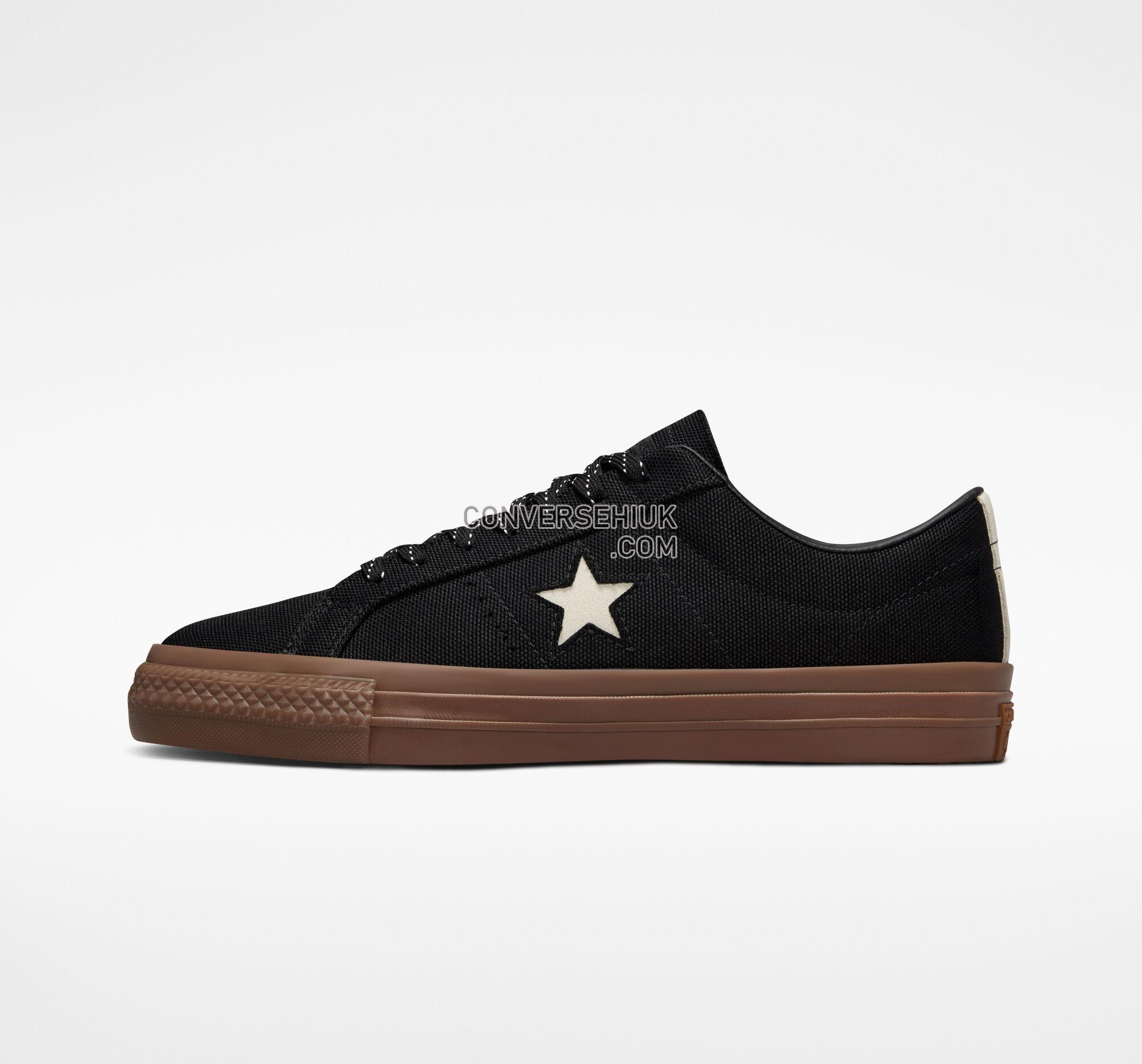 Converse One Star Pro Cordura Canvas Black/White/Dark Gum A03217C Shoes