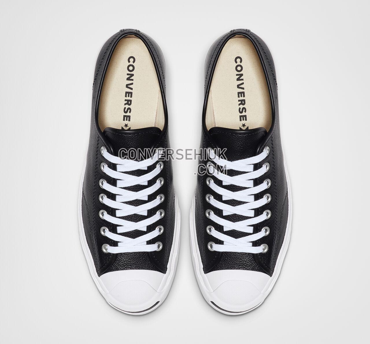 Converse Jack Purcell Leather Low Top Black/White/White 164224C Shoes