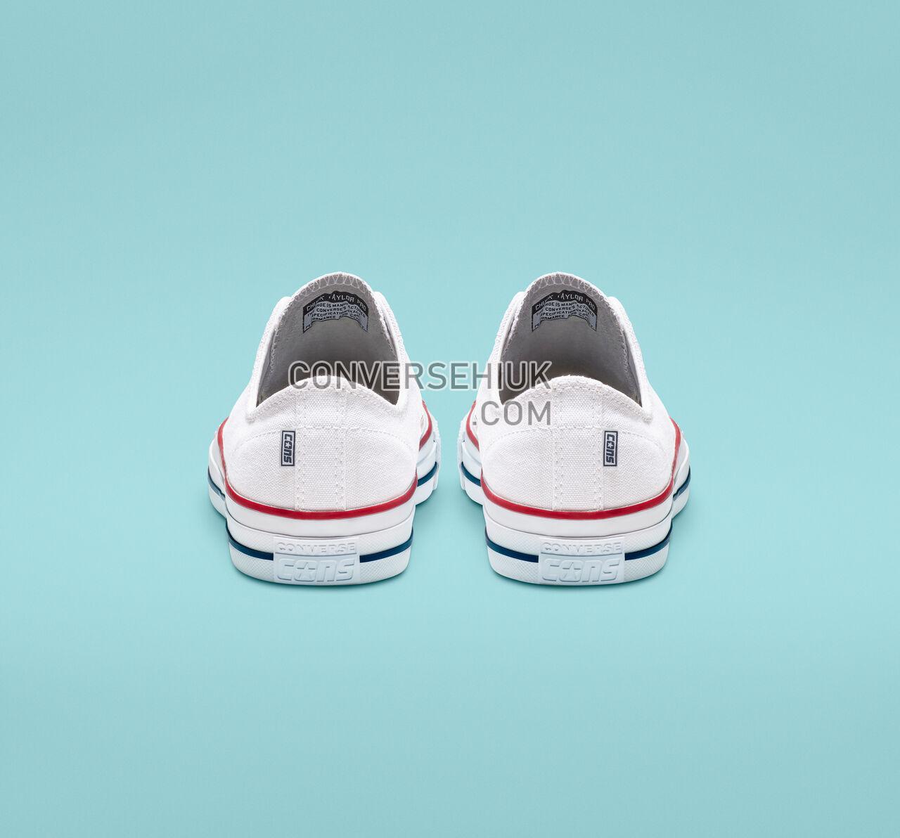 Converse CTAS Pro Low Top White/Red/Insignia Blue 159699C Shoes