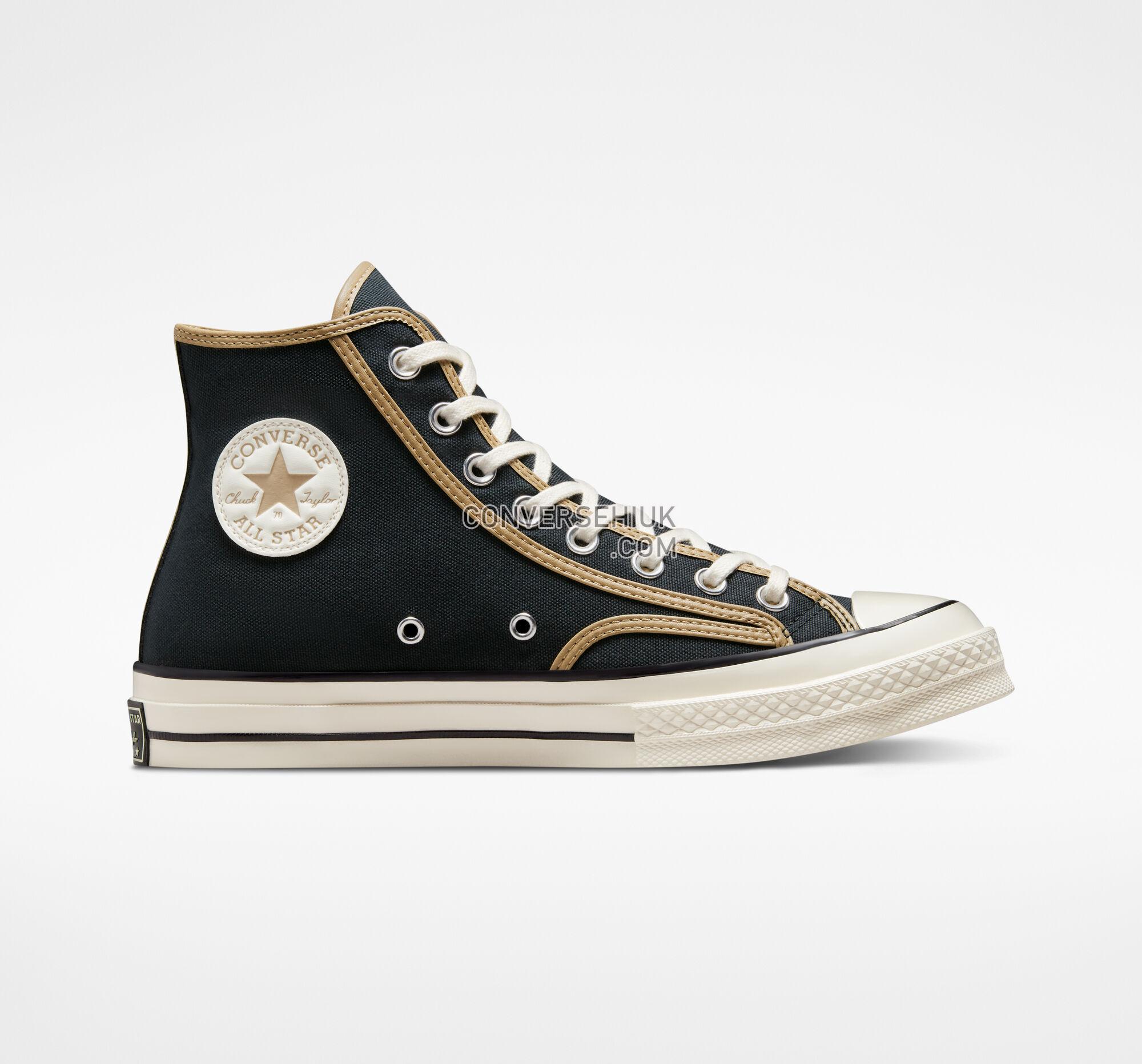 Converse Chuck 70 Heavyweight Canvas Black/Nomad Khaki/Egret A04329C Shoes