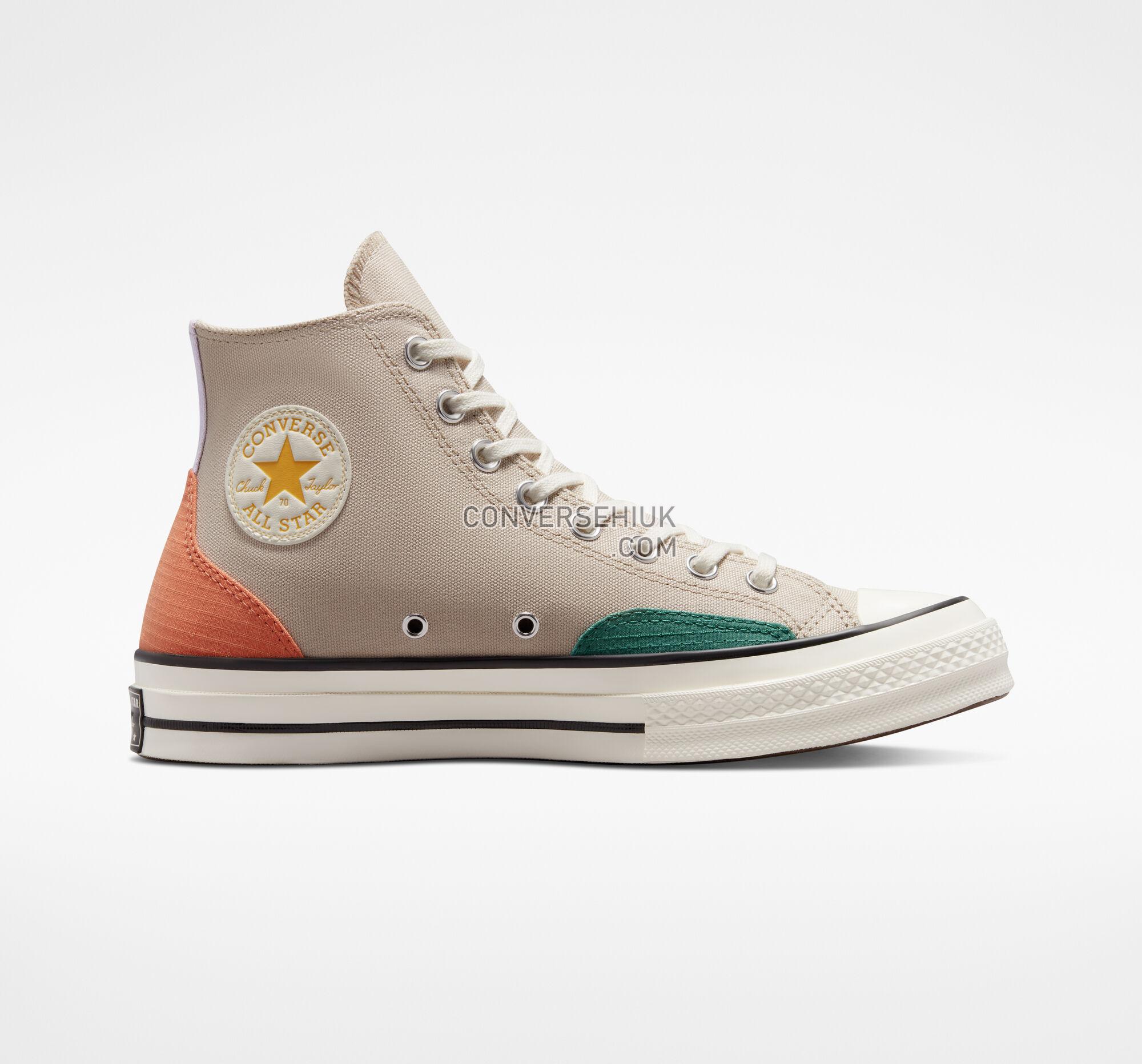 Converse Chuck 70 Color Block String/Algae Coast/Orange A05122C Shoes