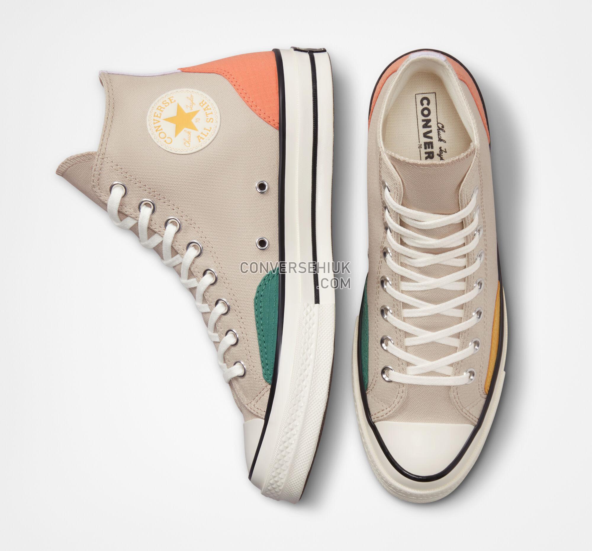 Converse Chuck 70 Color Block String/Algae Coast/Orange A05122C Shoes