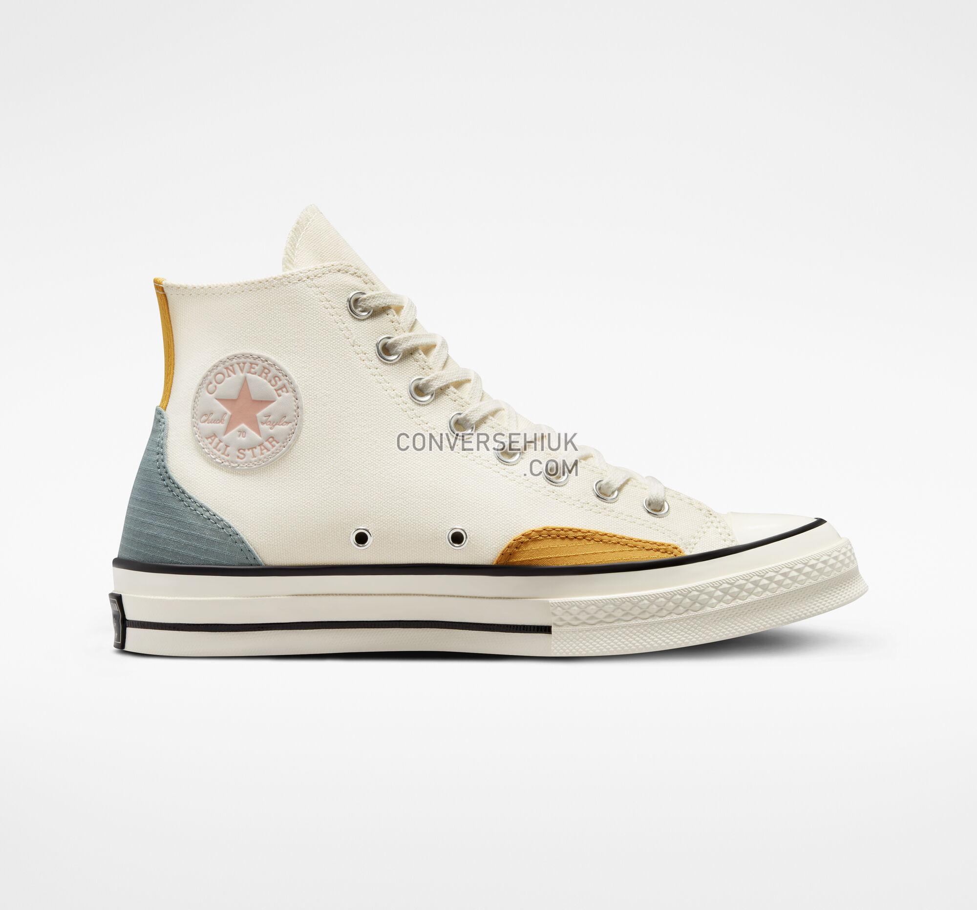 Converse Chuck 70 Color Block Egret/Tidepool Grey/Yellow A05121C Shoes