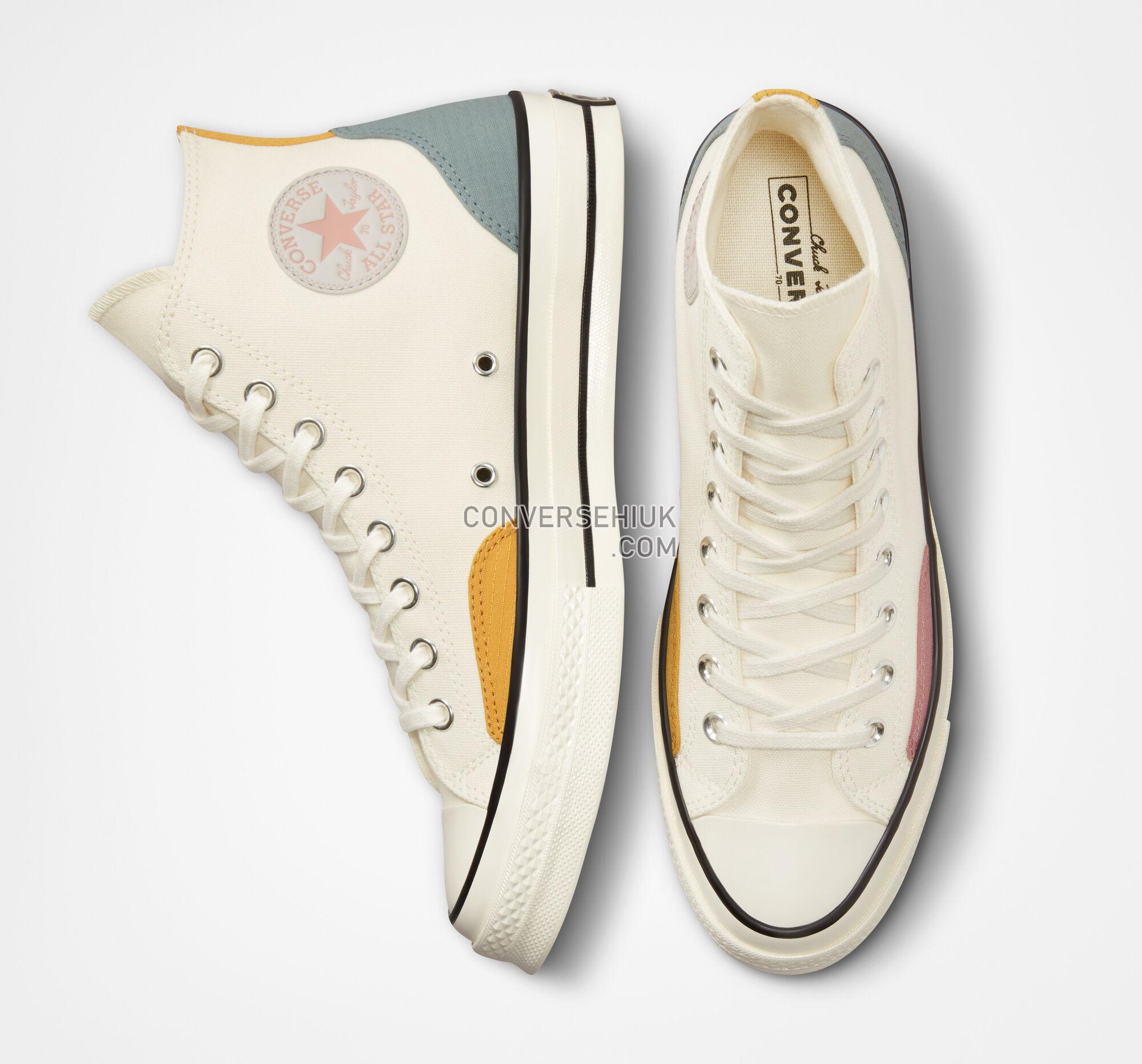 Converse Chuck 70 Color Block Egret/Tidepool Grey/Yellow A05121C Shoes