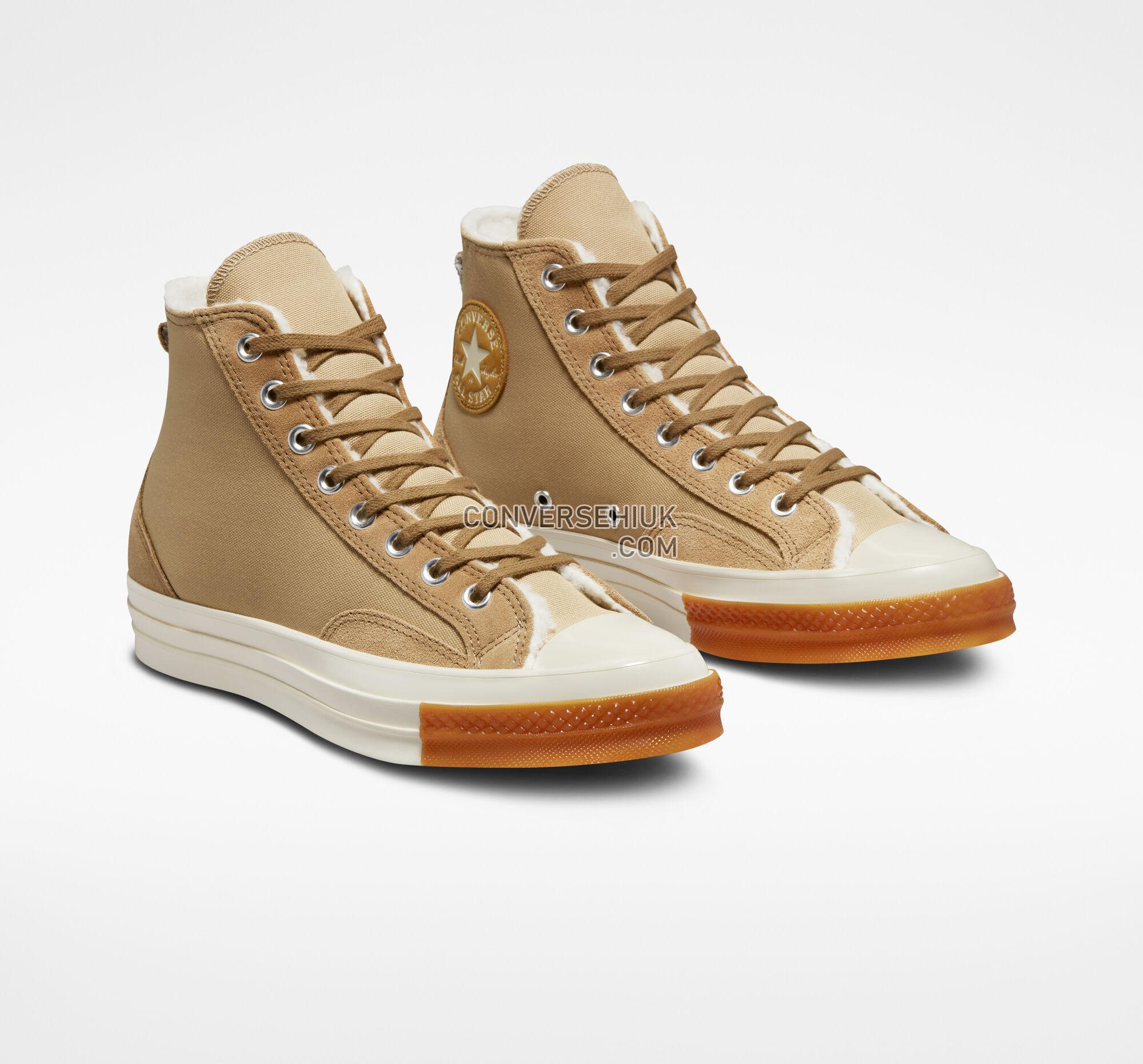 Converse Chuck 70 Lined Colorblock Nomad Khaki/Sand Dune/Egret A04410C Shoes