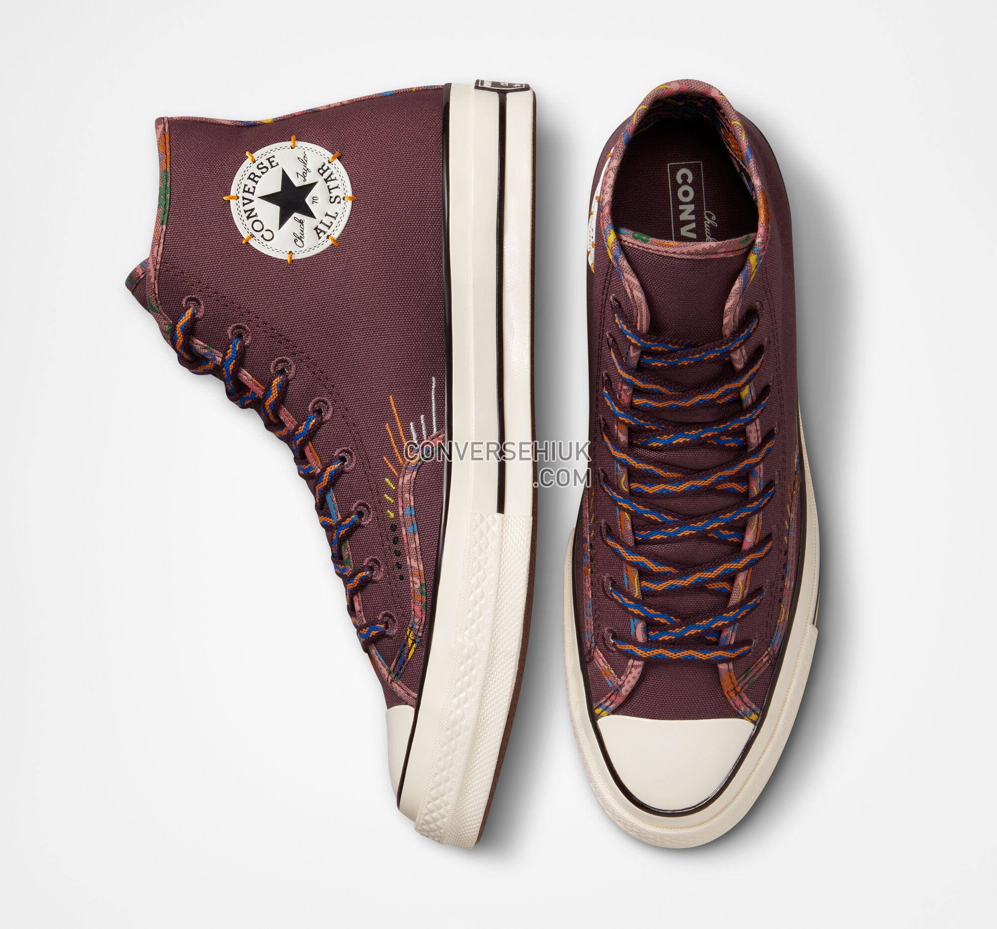 Converse Chuck 70 Heritage Detail Dark Wine/Egret/Black A04406C Shoes