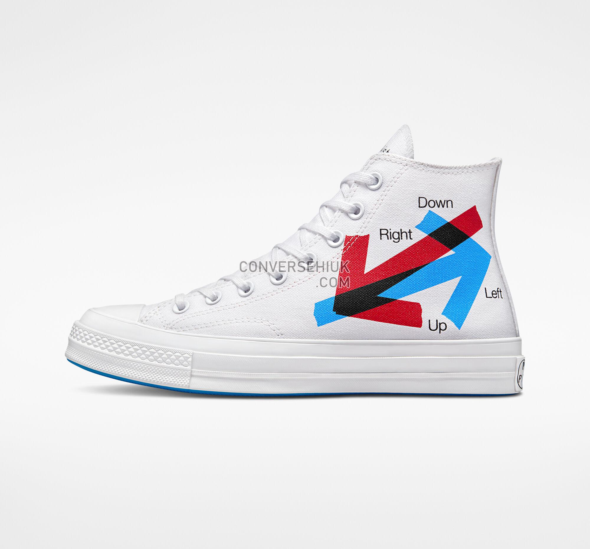 Converse x Patta x Experimental Jetset Chuck 70 White/Fiery Red/Diva Blue A03173C Shoes