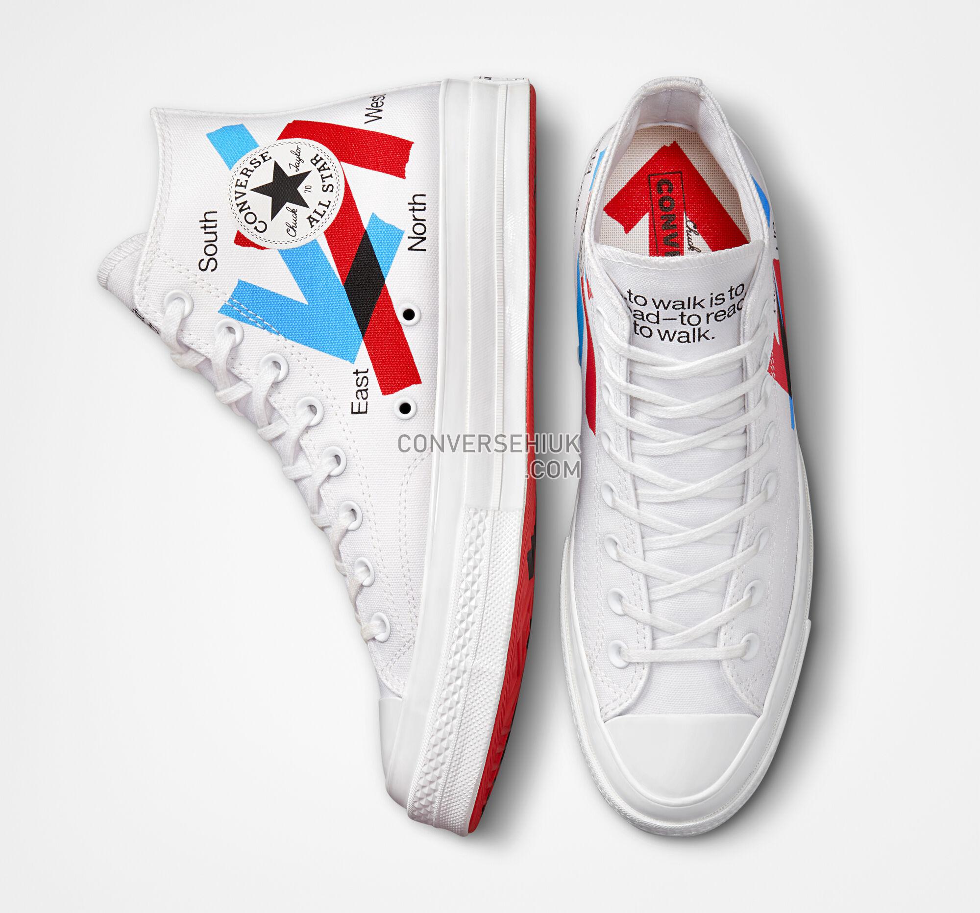 Converse x Patta x Experimental Jetset Chuck 70 White/Fiery Red/Diva Blue A03173C Shoes