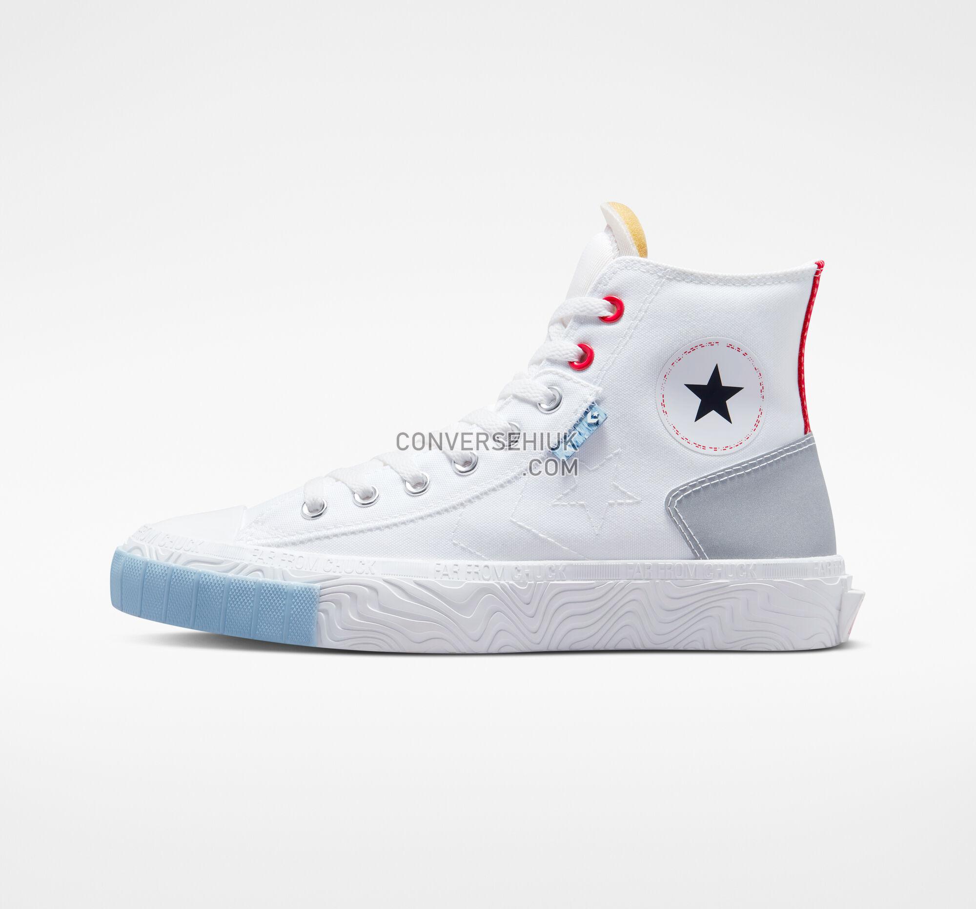 Converse Chuck Taylor Alt Star Reflective Shine White/Red/Lt Armory Blue A01420C Shoes