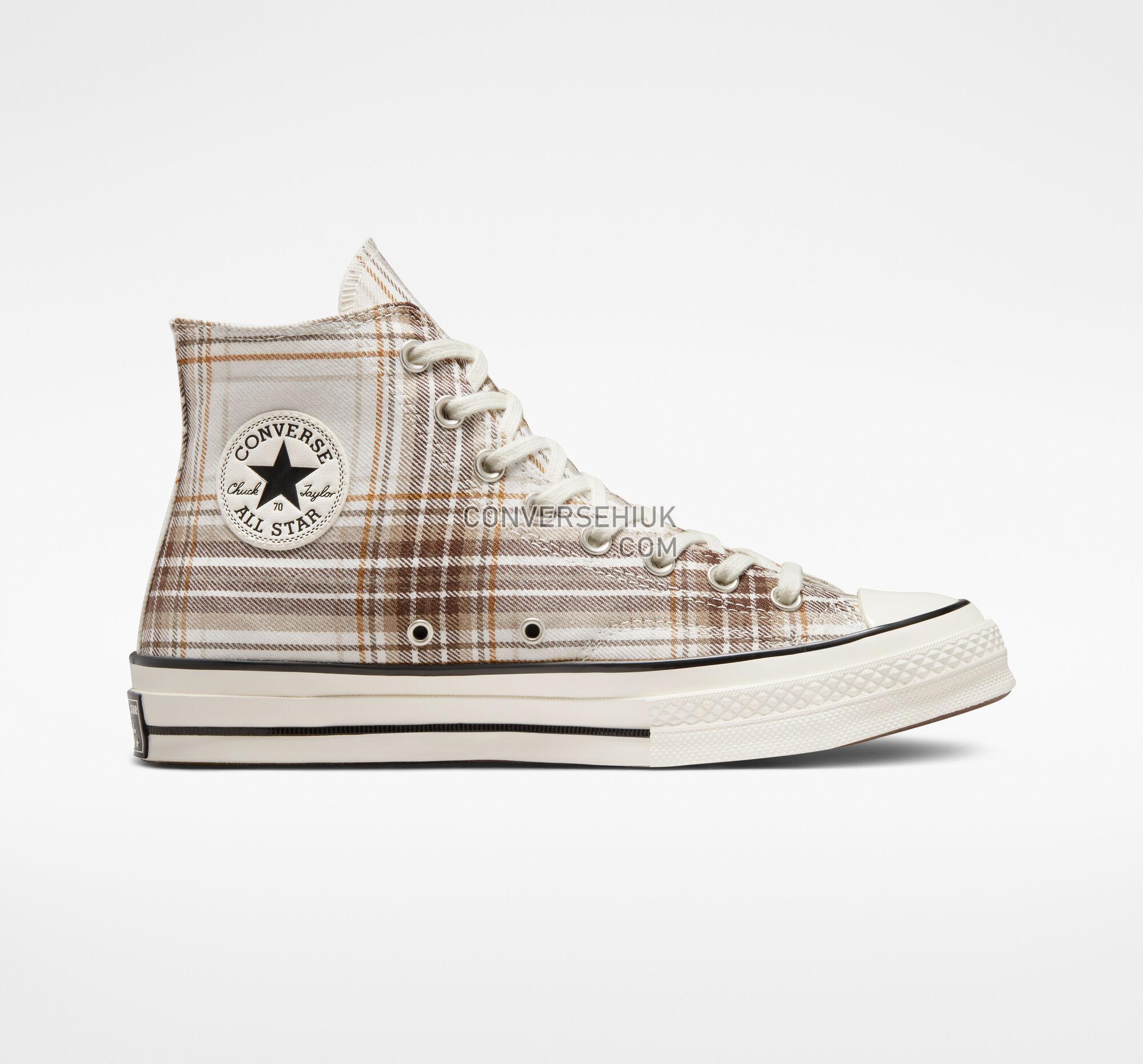 Converse Chuck 70 Tartan Egret/Dark Root/Black A03914C Shoes